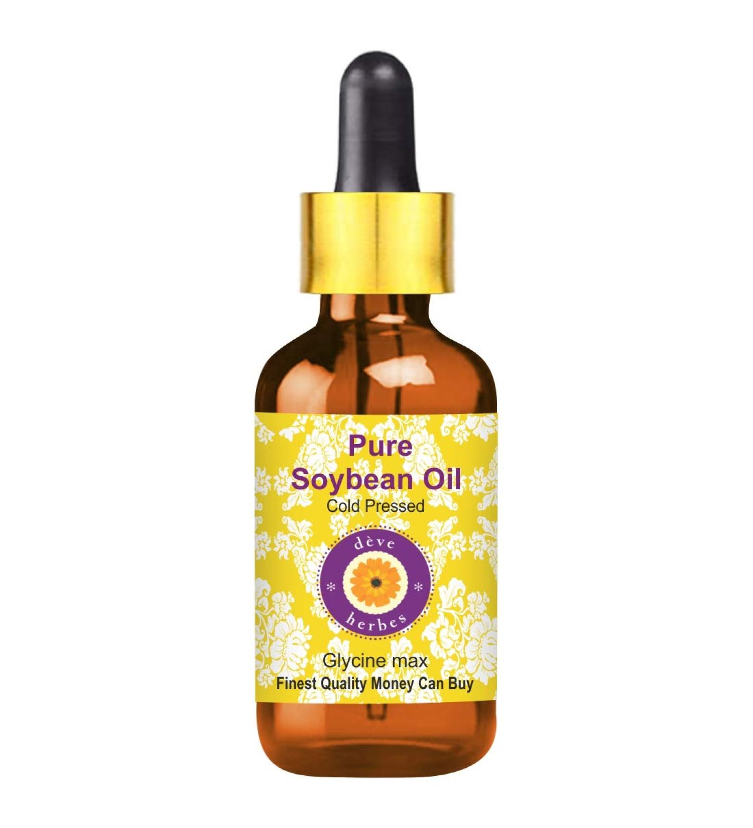 Pure Soybean Oil (Glycine max) 15ml - Cold Pressed Glass Dropper - International Shipping Available - Buy Online on GoSupps.com
