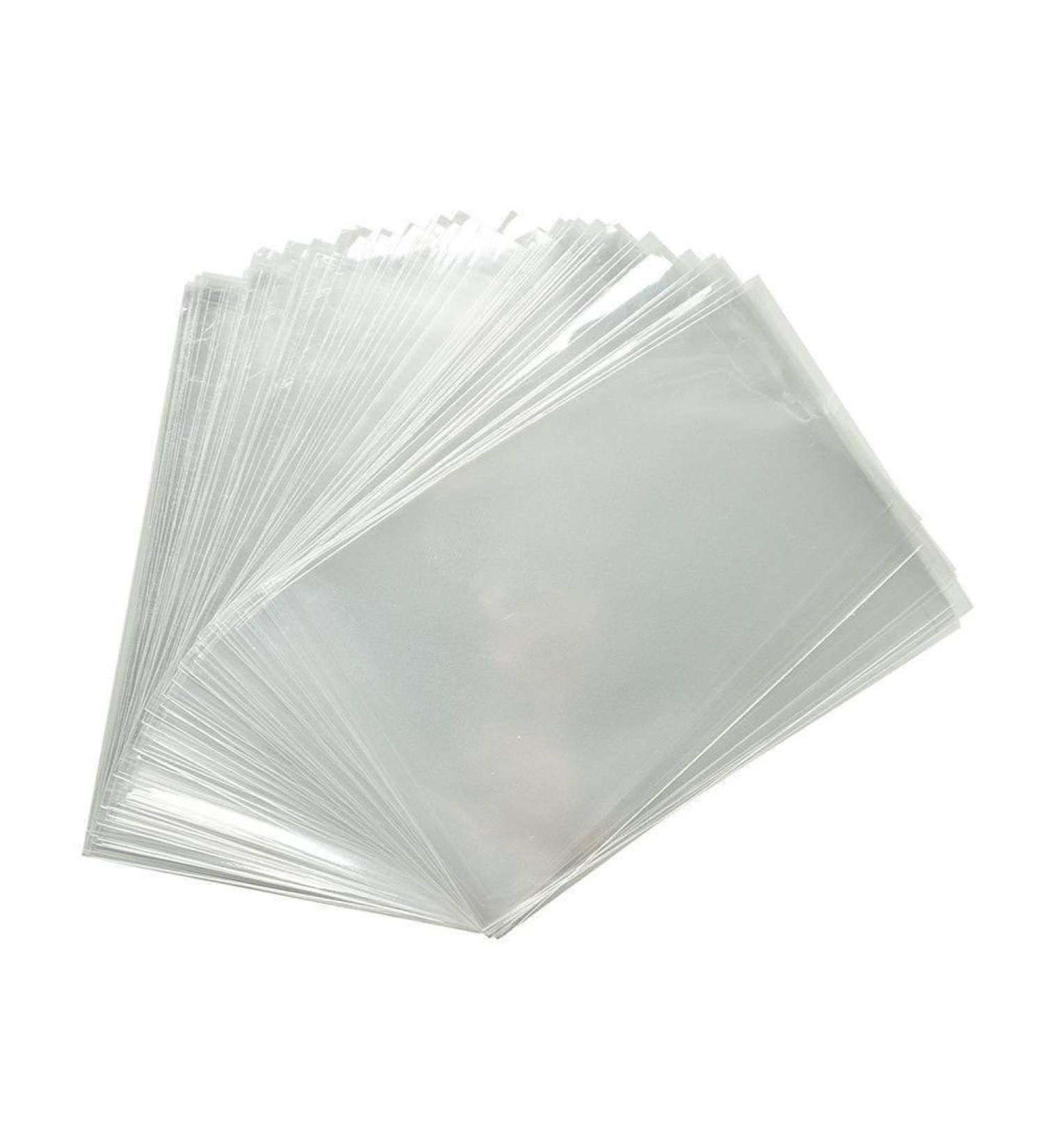 100 Pcs 2.25x9.75 Clear Cellophane Bags - 1.2 MIL Glossy Cello Bag for Gifts Food Soap Candles and Bakery Goods - by Priti Parti
