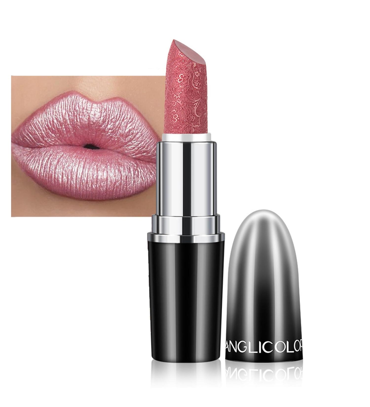 Buy Shiny Metallic Lipstick | High Pigment Long Lasting Waterproof Glitter | Soft Velvet Glow & Moisturizing Formula for Women - Fast International Shipping - Buy Online on GoSupps.com