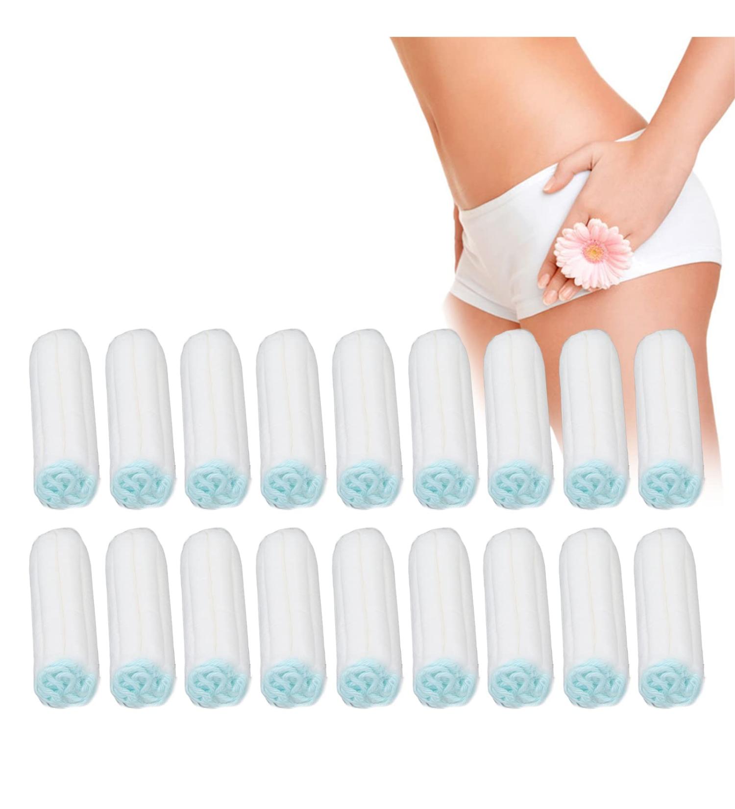 Leak-Proof Cotton Tampons - 18 Super Absorbent Pieces for Swimming Sports & Daily Use | Shop Internationally - Buy Online on GoSupps.com