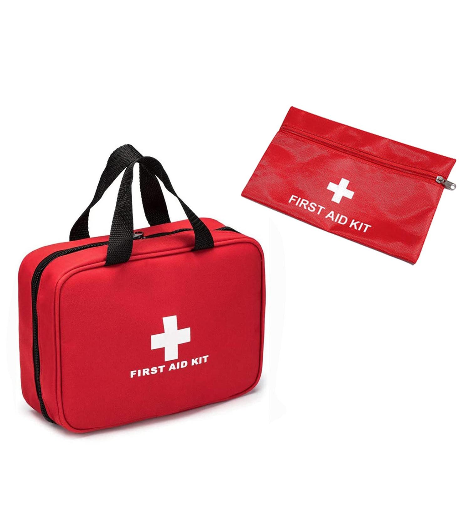 Good Medication Bag Set - 2 Empty First Aid Bags for Travel & Home - Waterproof Medicine Storage for Office & Outdoor Use - Buy Online on GoSupps.com