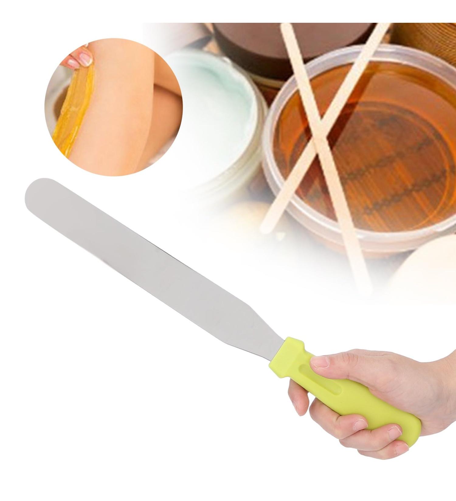 Metal Waxing Spatula - 8 Stainless Steel Body Hair Removal Knife | Straight Wax Mixture Tool - Buy Online on GoSupps.com