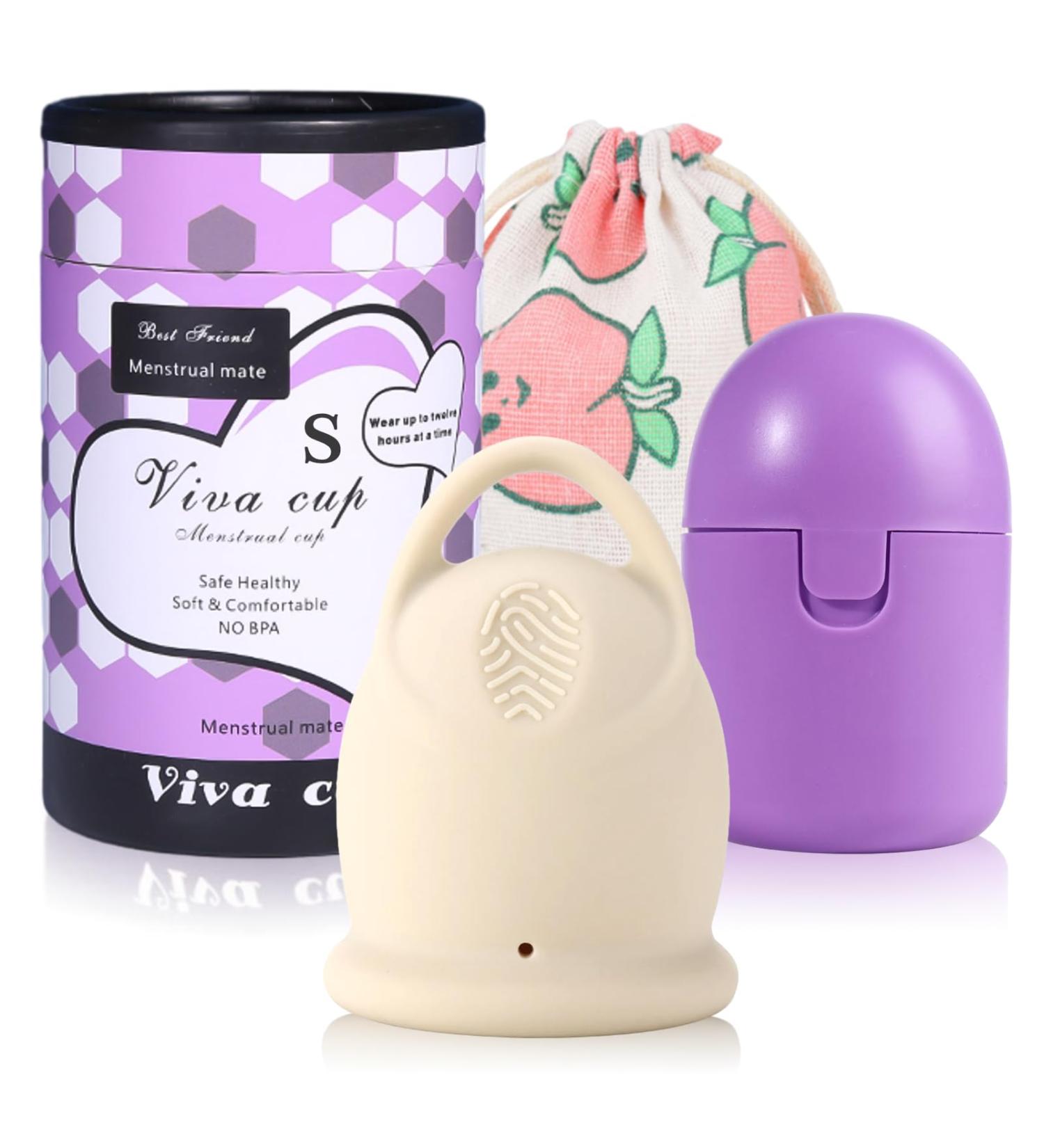 Menstruation Cup Set - Includes Sterilizer Storage Bag & Manual | Safe for Sports & Swimming | Eco-Friendly Solutions for Every Flow - Buy Online on GoSupps.com