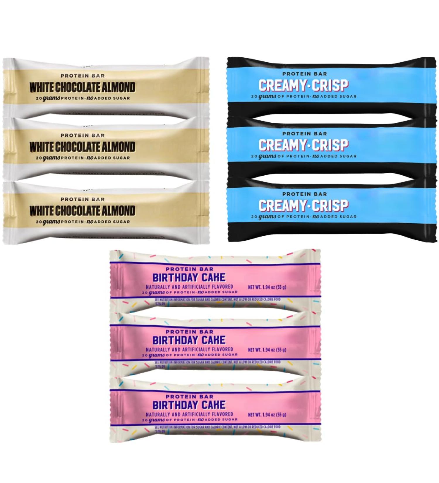 Barebels Protein Bars Variety Pack Sampler Protein Snacks with 20g of High Protein (9 Pack) - Buy Online on GoSupps.com