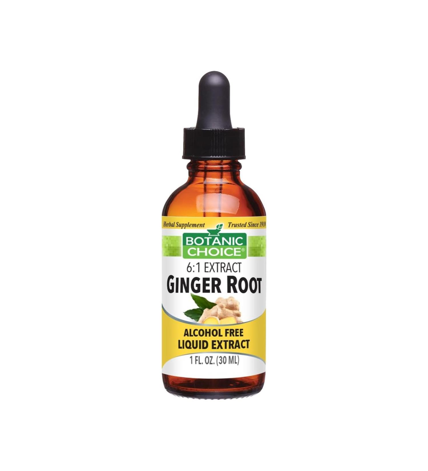 Botanic Choice Liquid Extract, Ginger Root, 1 Fluid Ounce - Buy Online on GoSupps.com