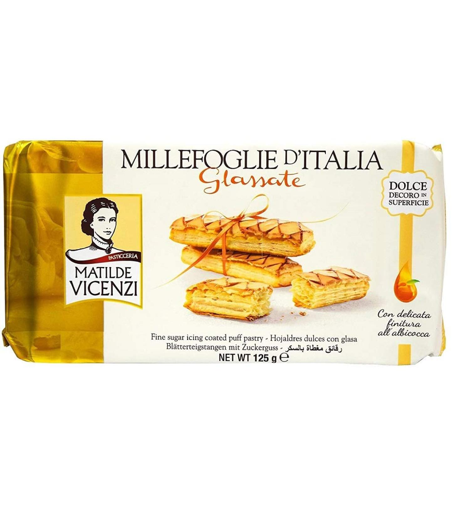 Matilde Vicenzi Matilde Vicenzi Millefoglie d'Italia Glassate Lot of 16 frozen biscuits 125 g