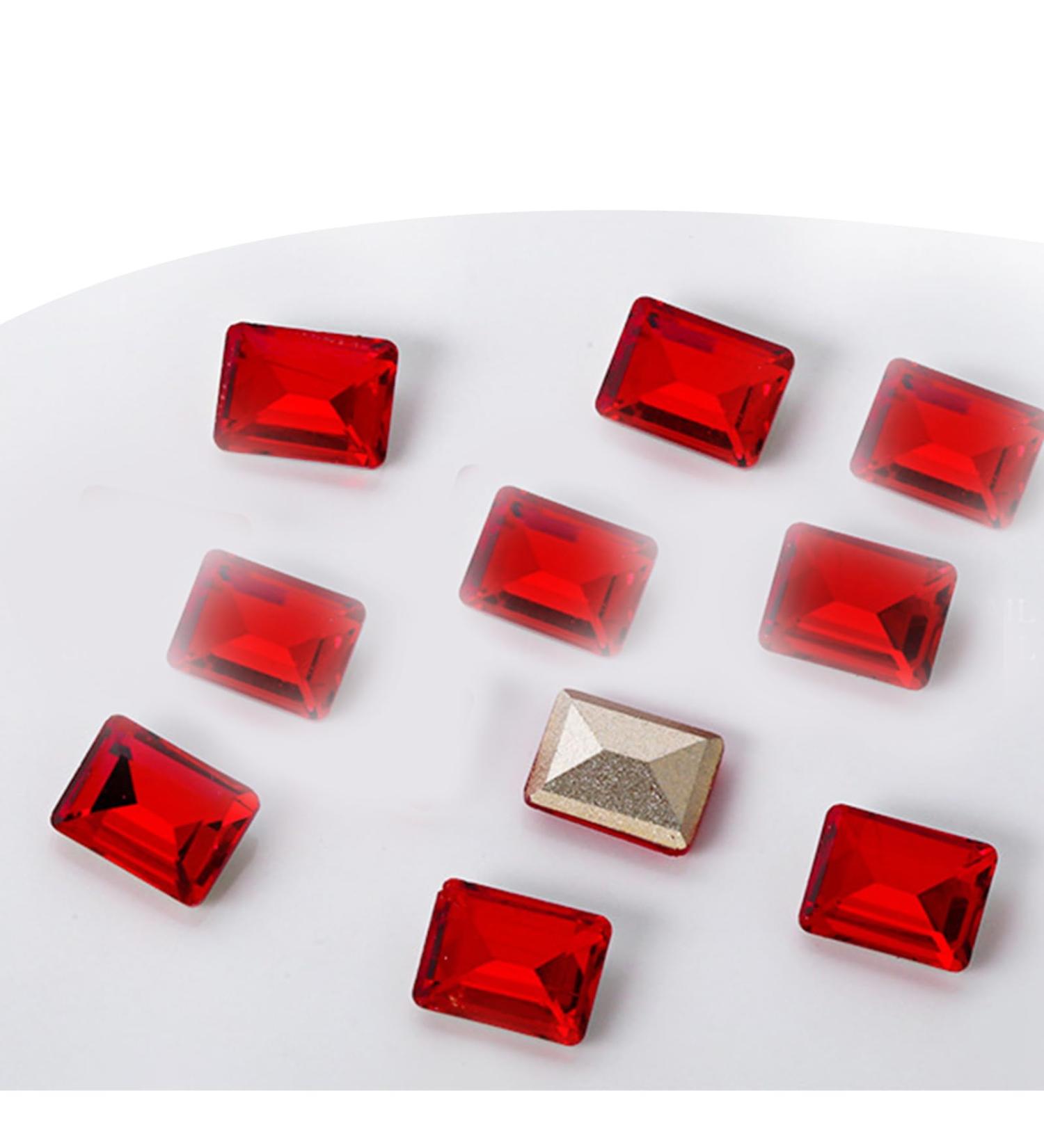 Crystal Nail Rhinestones Clear Nails Gems Stones 10Pcs Pointed Back Rhinestones Diamond Gems For Nail Art Supplies Nail Art Decorations Kits Nail Art Decorations Stickers ND967 - Buy Online on GoSupps.com