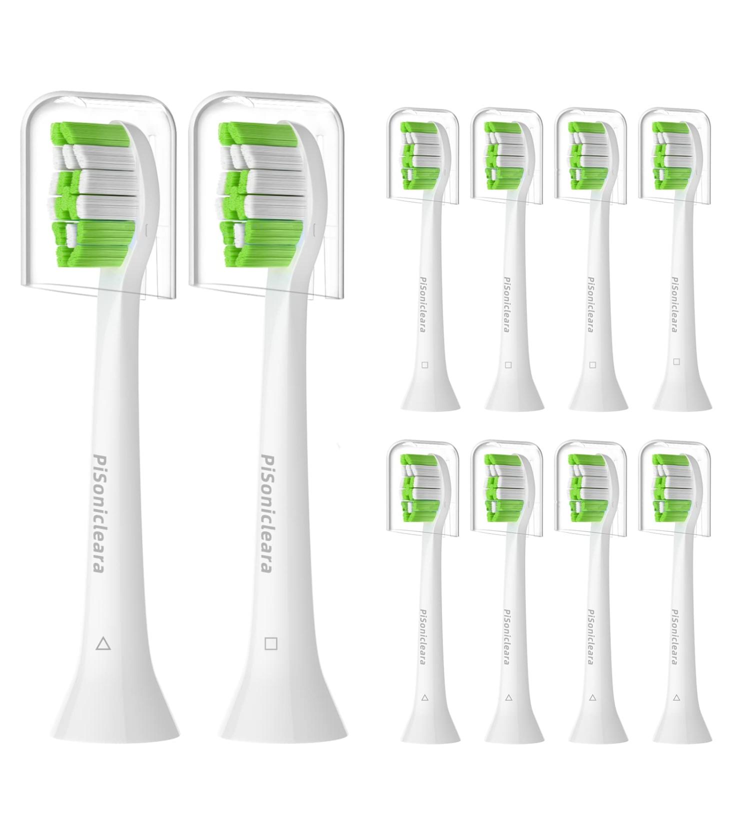 Pisonicleara Replacement Toothbrush Heads - 10 Pack Compatible with Philips Sonicare DiamondClean HX9023 HX9265 4100 C2 C3 C1 W2 W3 - Buy Online on GoSupps.com