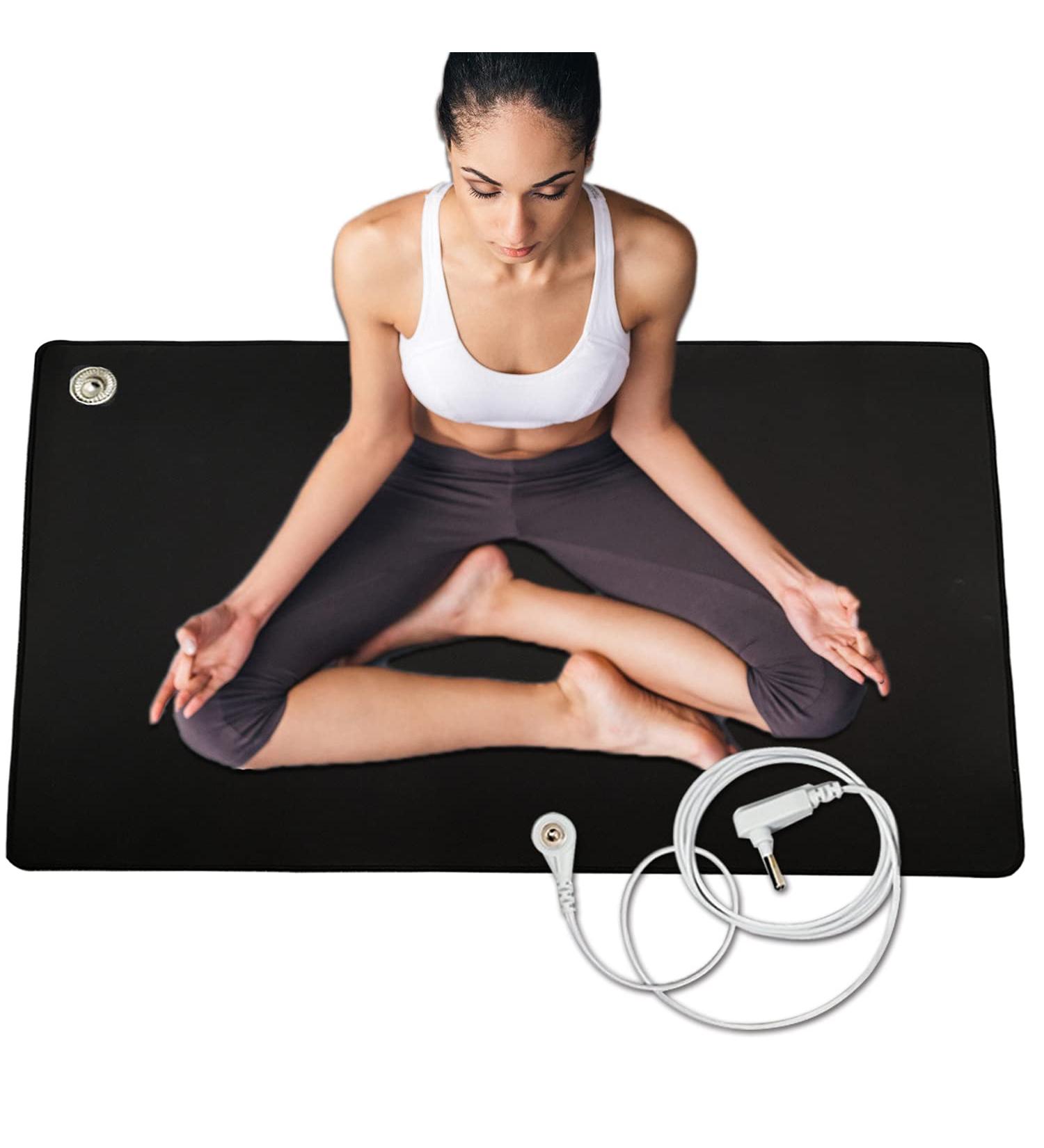 Groundmate EMF Recovery Mat - Pain Relief & Grounding for Better Sleep Work & Anxiety Support (89.9x60.9cm / 35.4x23.6in) | Shop Internationally - Buy Online on GoSupps.com