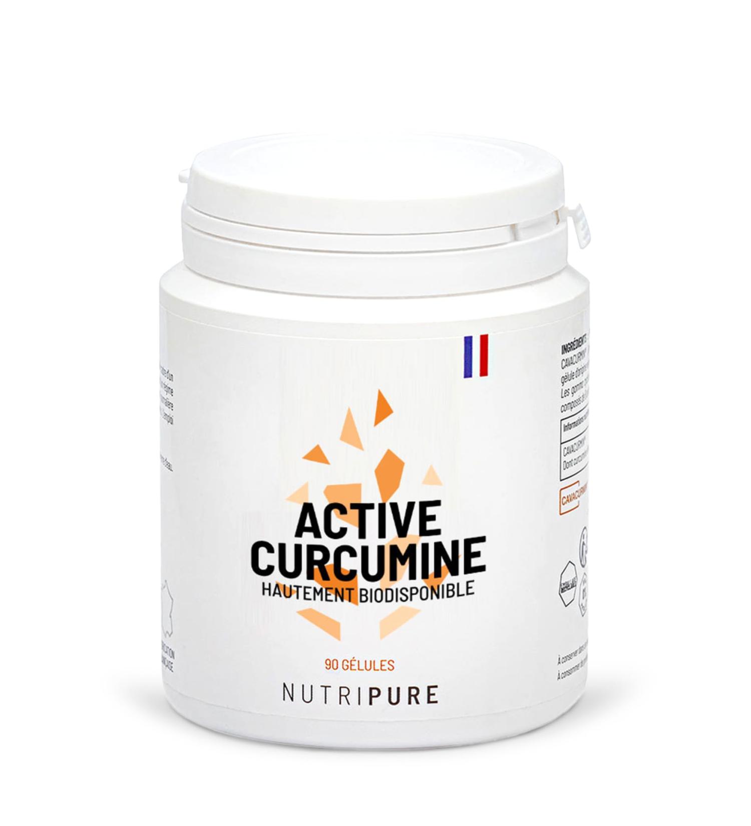 Nutripure | Active Curcumin 100% pure Cavacurmin | Vegan | Antioxidant & natural anti-inflammatory | Water-soluble: 39X bioavailability without harmful additives | 90 capsules | 1 Month | Made in - Buy Online on GoSupps.com