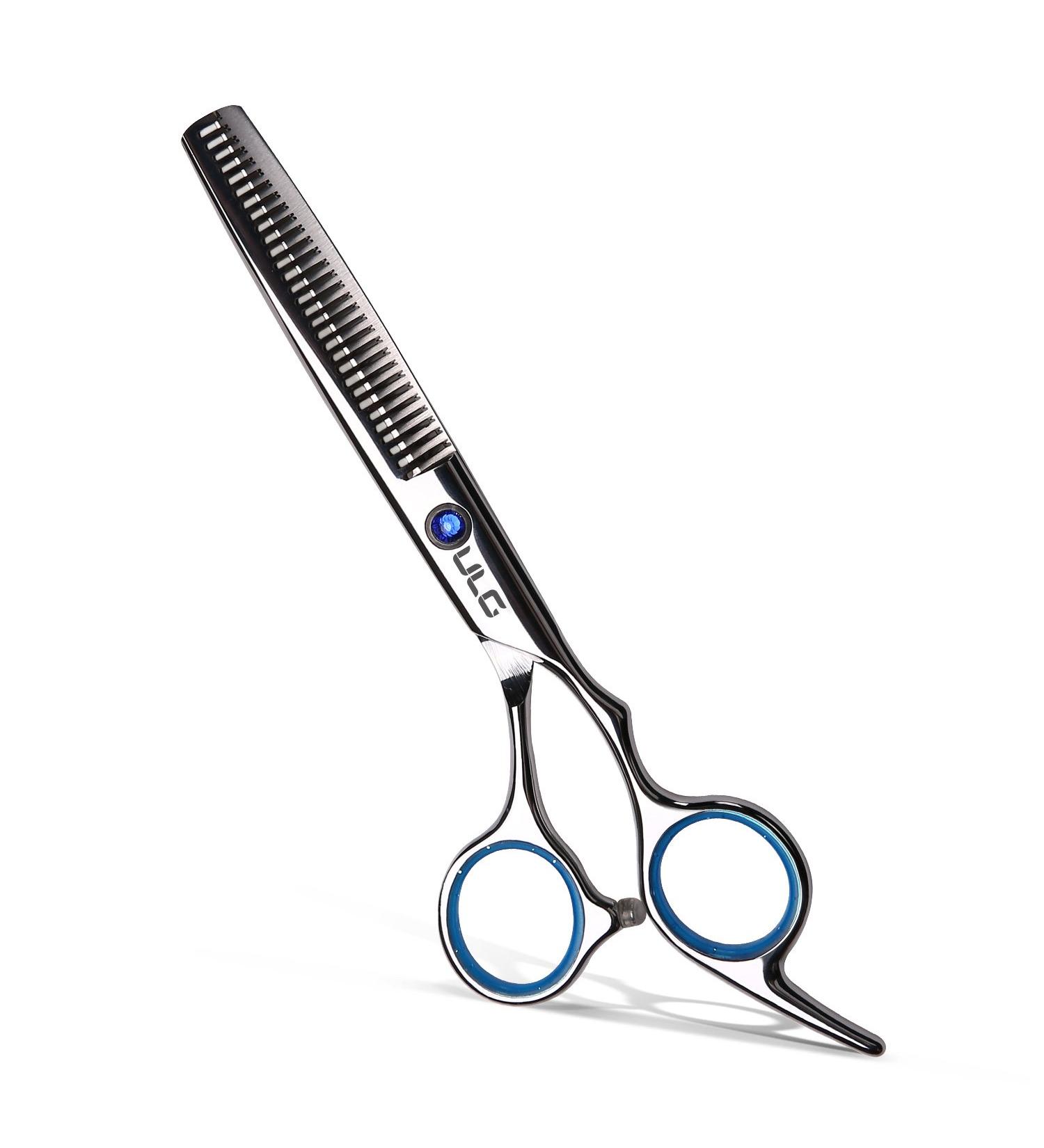 Professional Barber Hair Thinning Shears 6.5 inch - ULG Texturizing Scissors with Razor Edge, Japanese Stainless Steel, Detachable Finger Ring - Buy Online on GoSupps.com