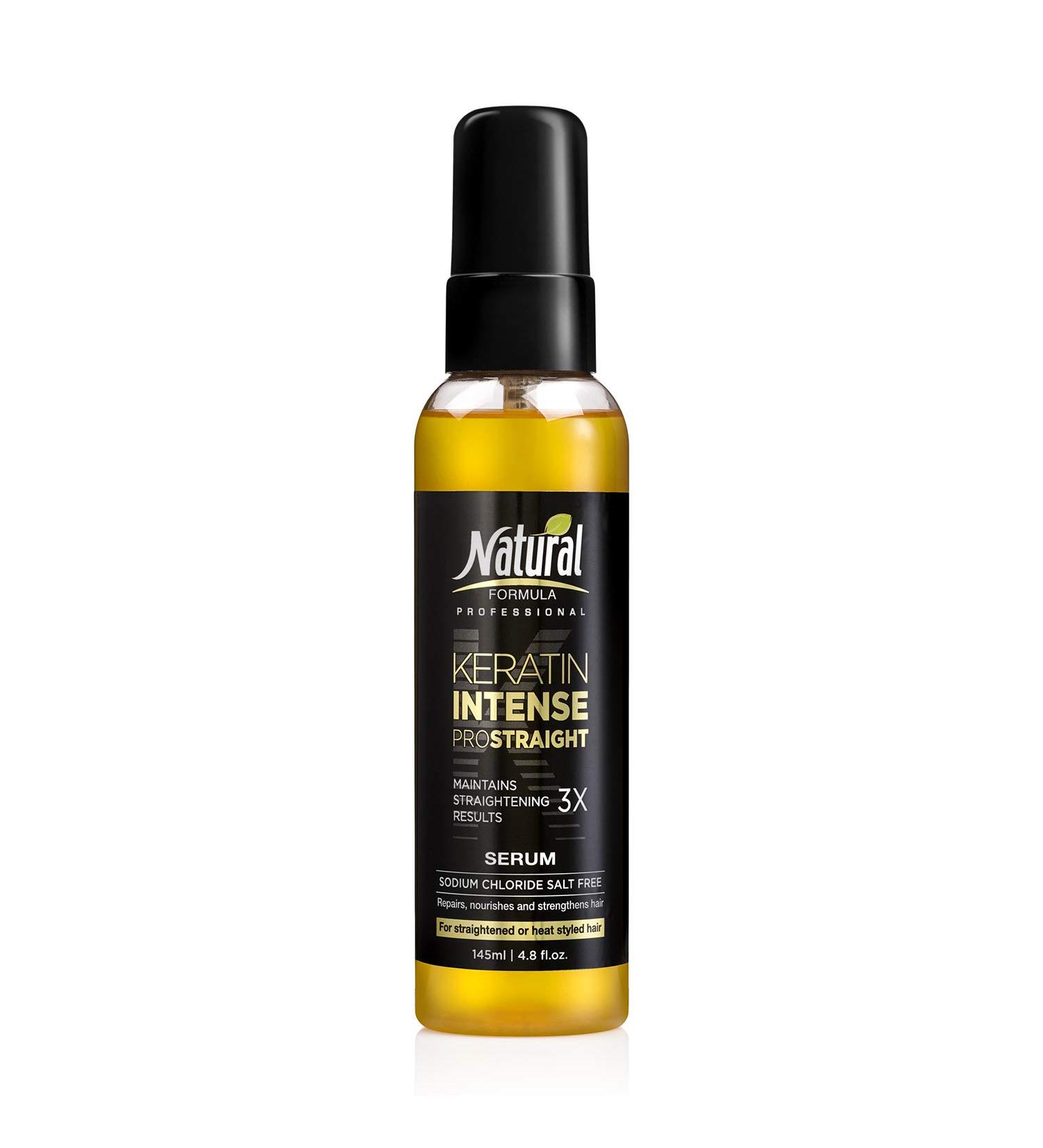 Keratin Intense Hair Serum - Repair Treatment for Dry Damaged Hair - Frizz-Free and Straightened - 4.8 fl.oz - Buy Online on GoSupps.com