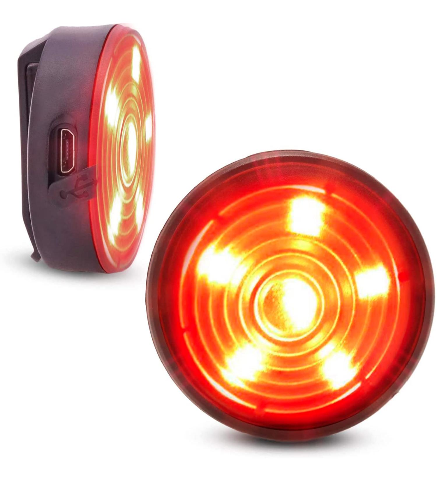 Everbeam E200 LED Bike Lights Set | Front and Rear Rechargeable Waterproof Safety Lights for Runners, Cyclists, Dog Walkers, and Kayakers | Clip On Design with Straps | 2 Pack Red - Buy Online on GoSupps.com