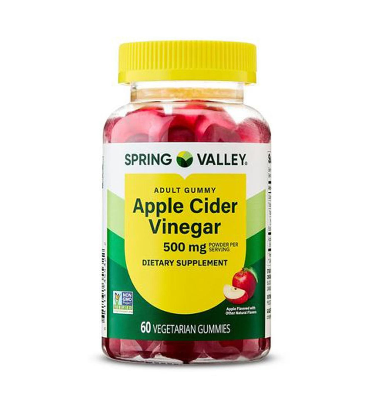 H4U Spring Valley Non GMO Dietary Supplement Gummies Apple Cider Vinegar 500 mg 60 Count - Buy Online on GoSupps.com
