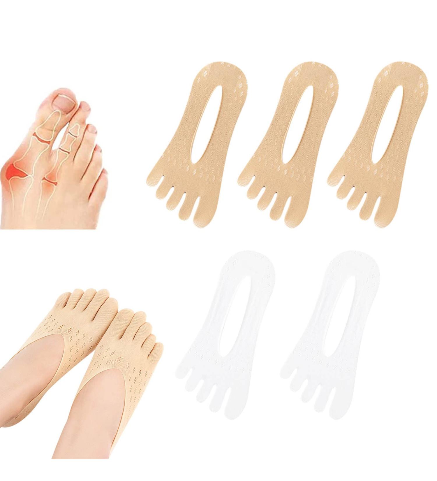 Volikon Bunion Relief Socks - 5 Pairs Anti-Bunion Health Socks for Women | Align Toes & Alleviate Pain - Black - Buy Online on GoSupps.com