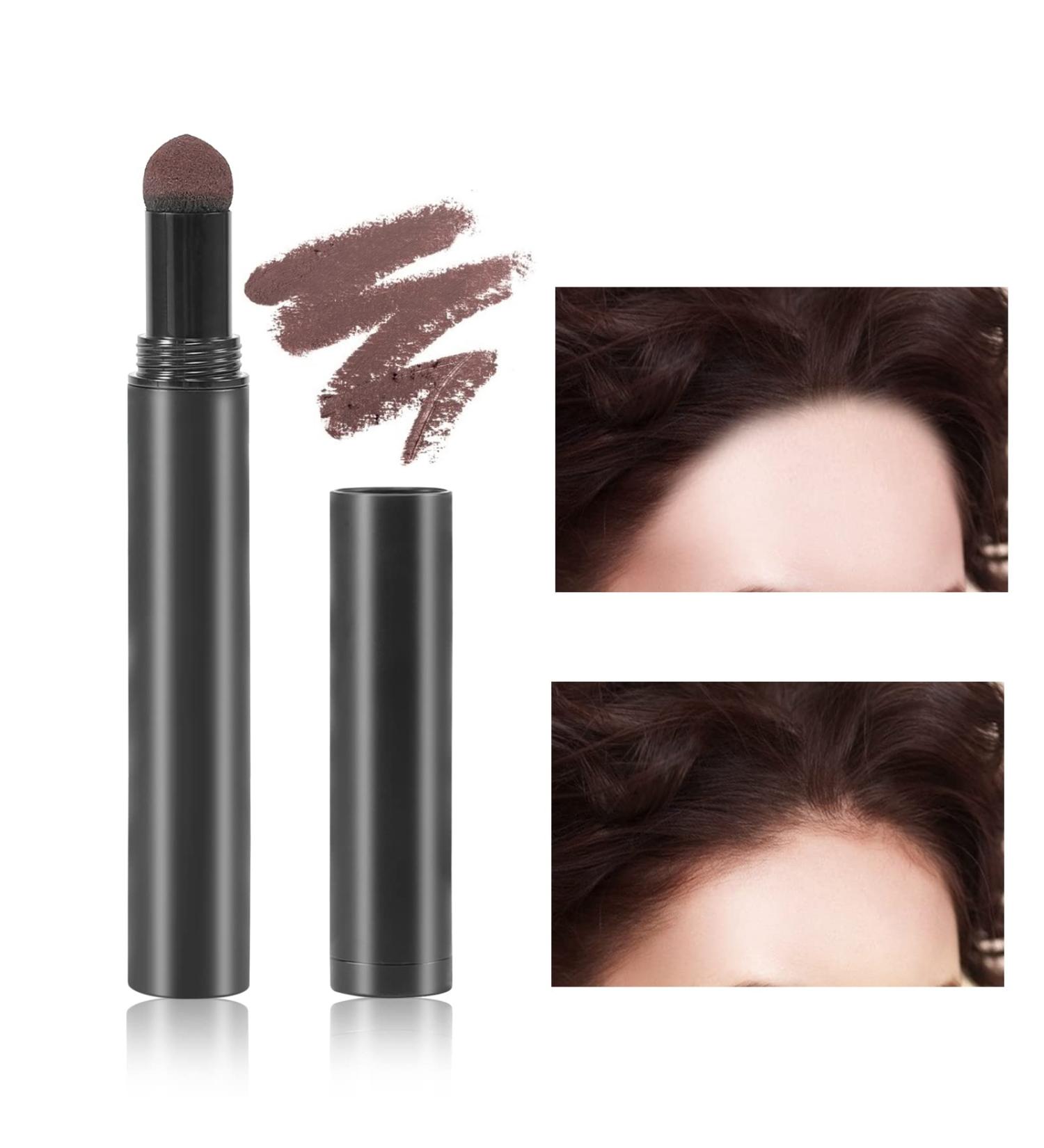 Boobeen Hairline Powder Stick Root Cover Up - Dark Brown | Instant Hair Shadow for Thinning Hair | Waterproof & Long-Lasting Root Touch-Up - Buy Online on GoSupps.com