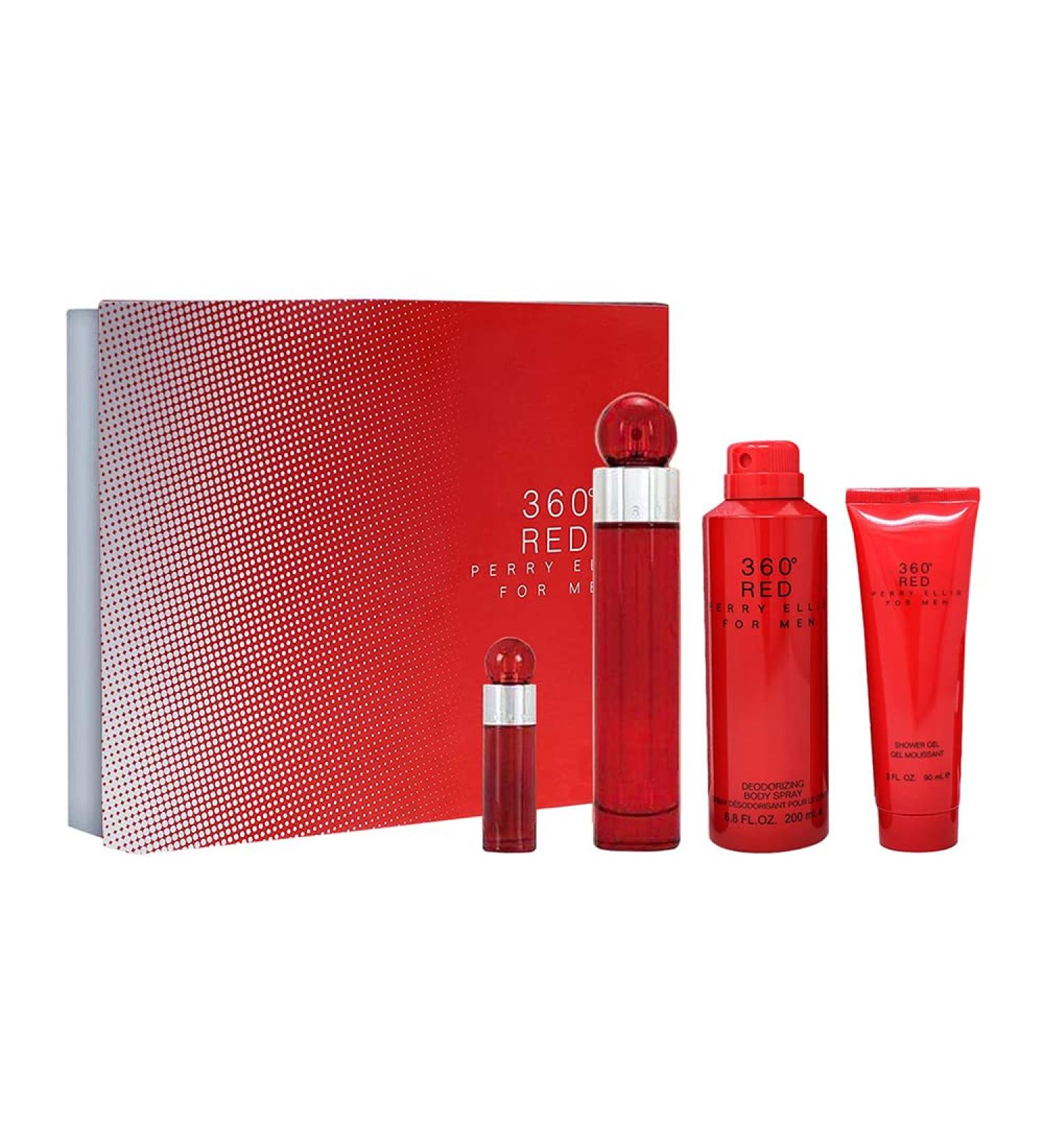 Perry Ellis Fragrances 360 Red 4 Piece Gift Set for Men