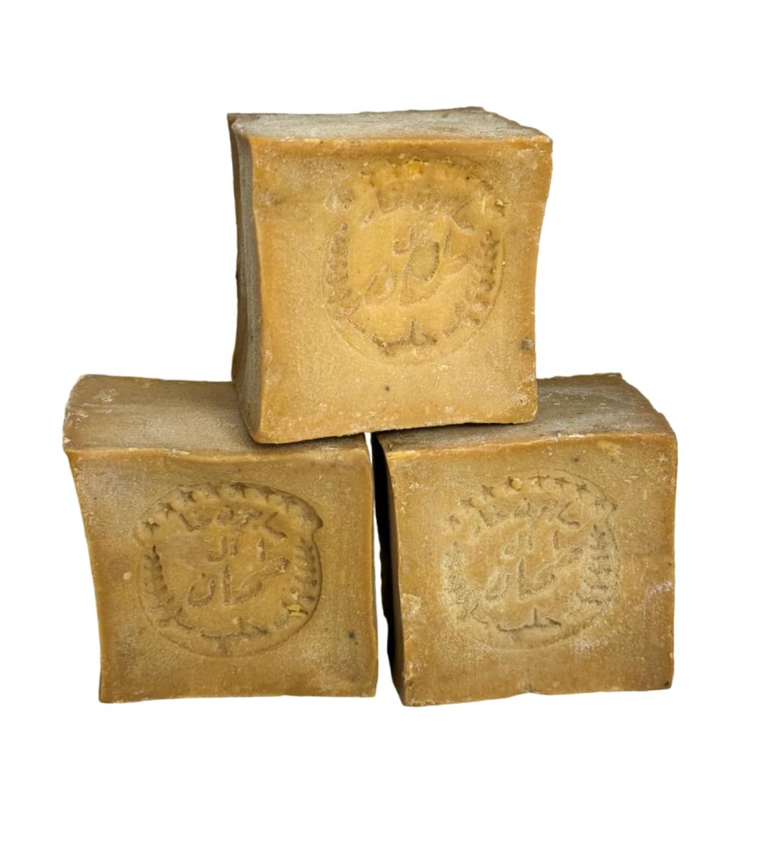  TENGRI Tengri Aleppo soap with 80% olive oil 20% hand hair soap - vegan - natural product - 3 x approx. 200 g - Buy Online on GoSupps.com