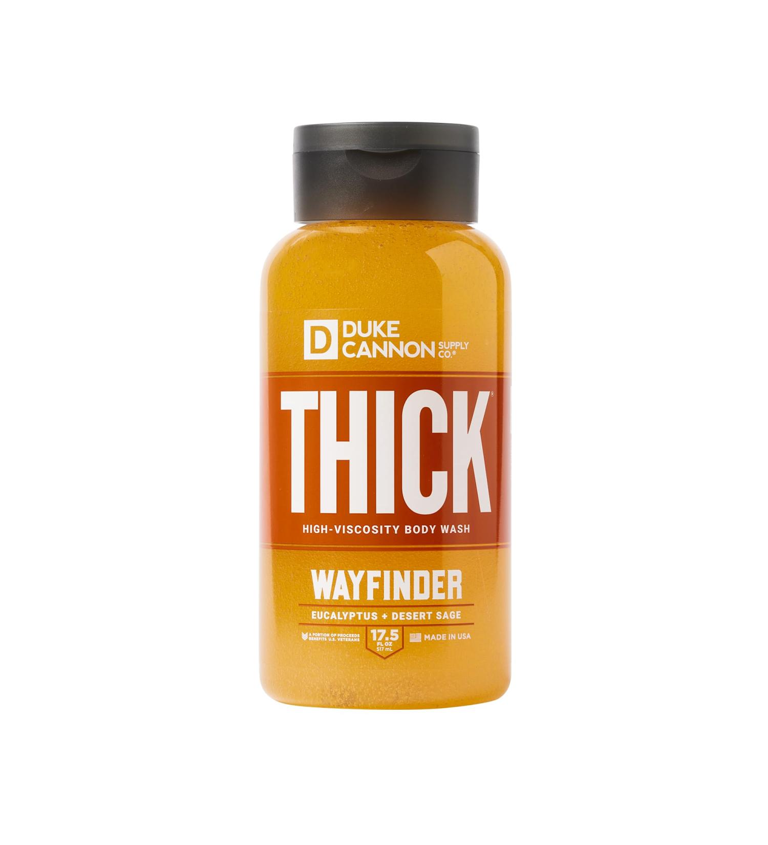 Duke Cannon THICK Body Wash - Wayfinder Scent | Mineral-Enriched Sulfate-Free & Paraben-Free for Men - 17.5oz - Buy Online on GoSupps.com