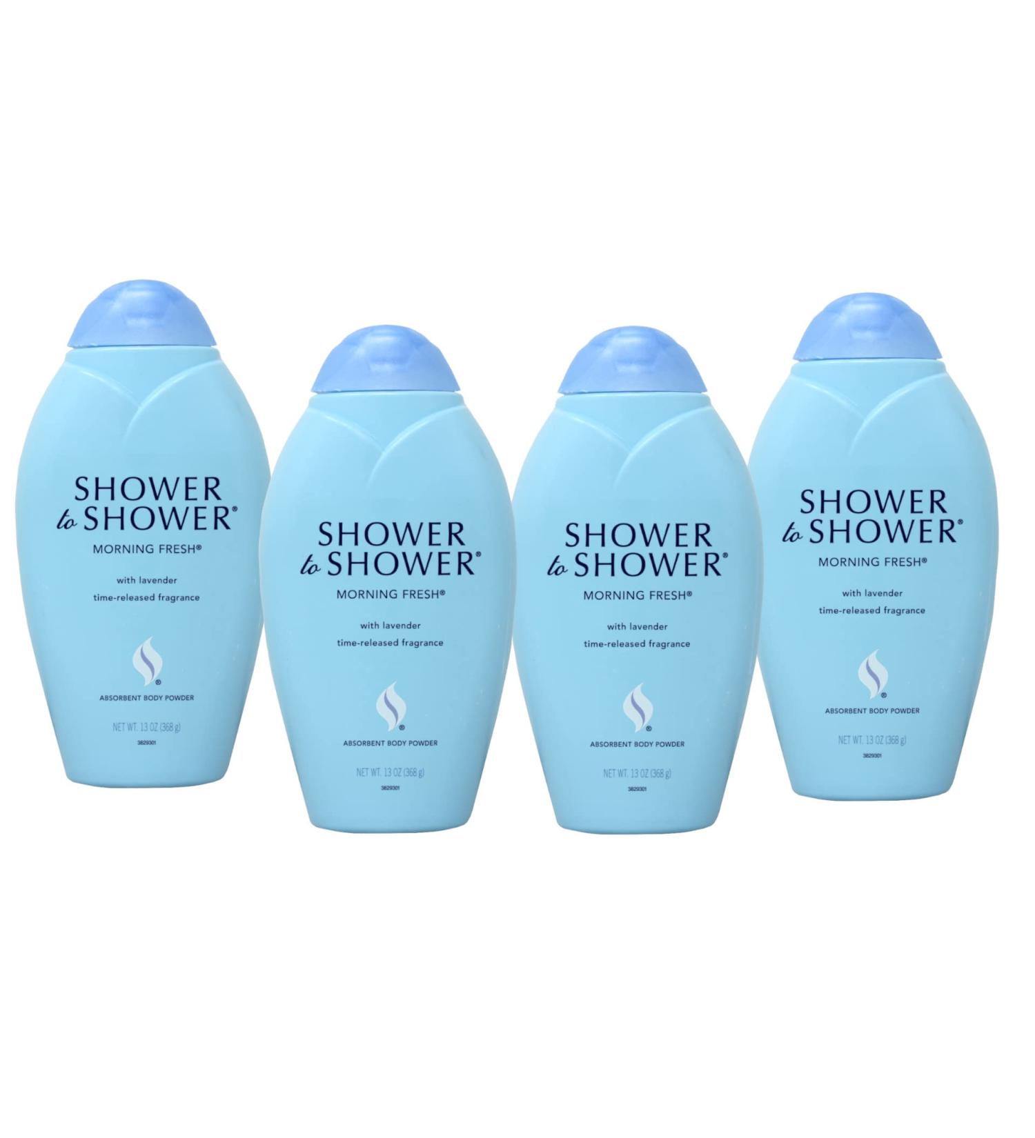 Shower to Shower Morning Fresh with Lavender 13oz Body Powder - Pack of 4 - Buy Online on GoSupps.com