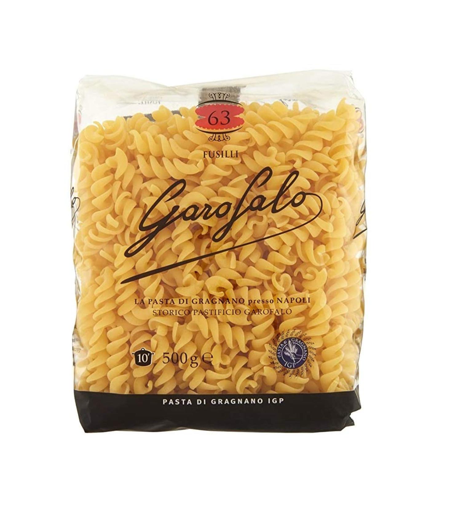 Garofalo Garofalo Pasta di Gragnano IGP Fusilli No. 63 Durum Wheat Semolina Pasta 100% Neapolitan Pasta Short Pasta 500 g Pack