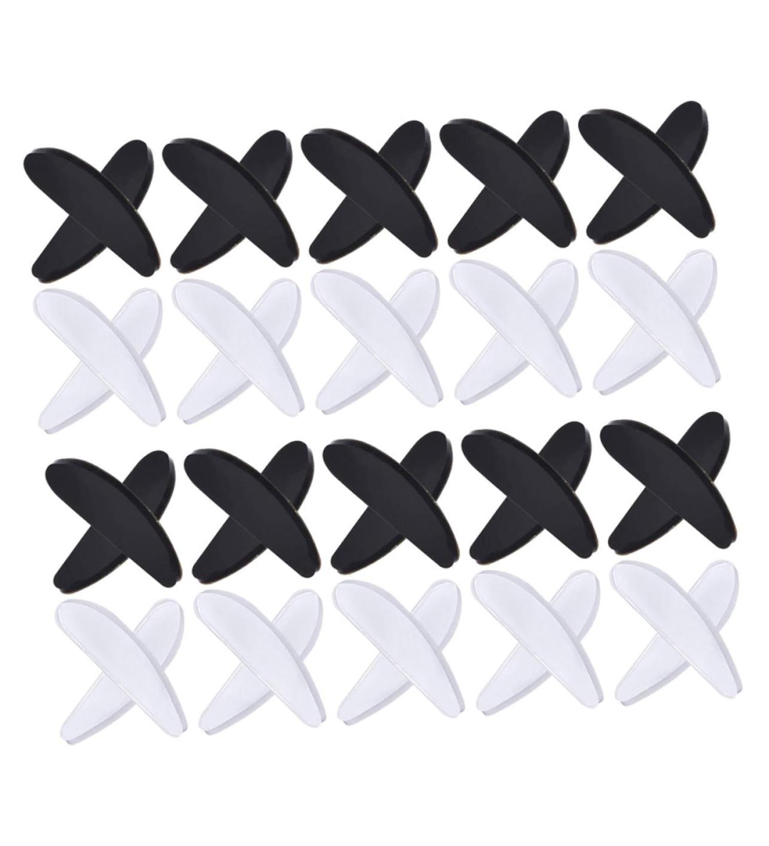 Pretyzoom 20 Pairs Silicone Nose Pads - Replacement Cushions for Clear Glasses | Comfortable Air Cushions for Perfect Fit - Buy Online on GoSupps.com