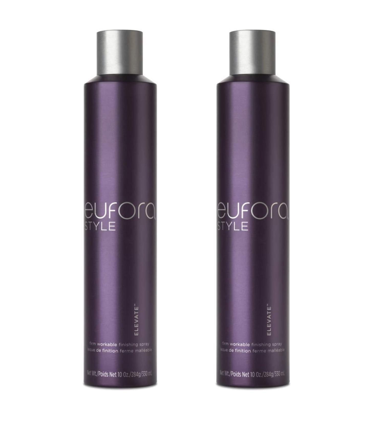 Eufora Elevate Firm Hold Workable Finishing Hair Spray 10 oz Aloe 10 Fl Oz (Pack of 2)