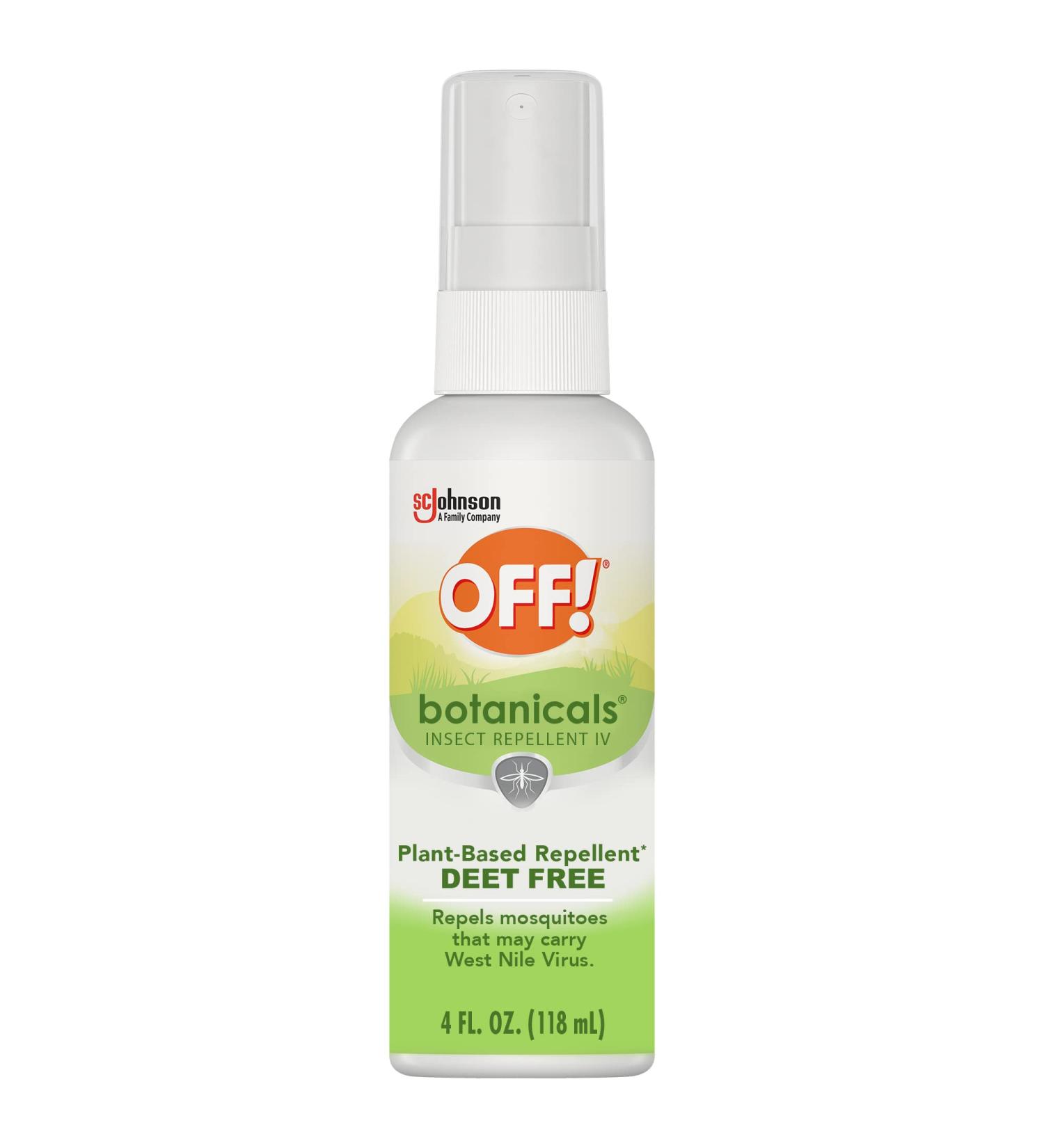 OFF! Botanicals Deet-Free Insect Repellent Spray | Plant-Based Bug & Mosquito Repellent | 4 oz - Buy Online on GoSupps.com