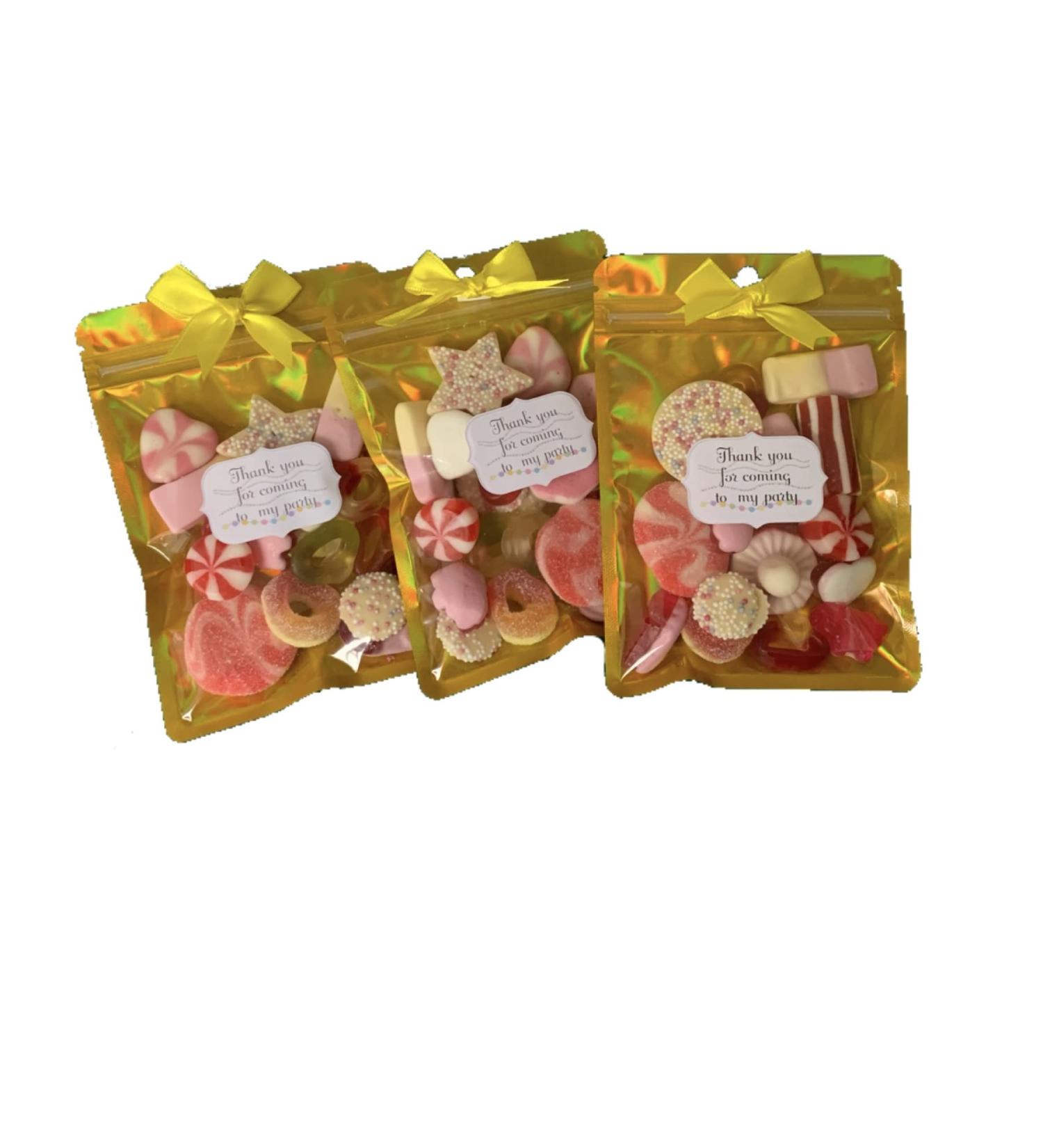 x10 Castle Carry &Co Pre- Filled Sweet favour pouches| Kids Party Favours| Thank you favour bags|Sweet Favours|Jelly Sweet party favours