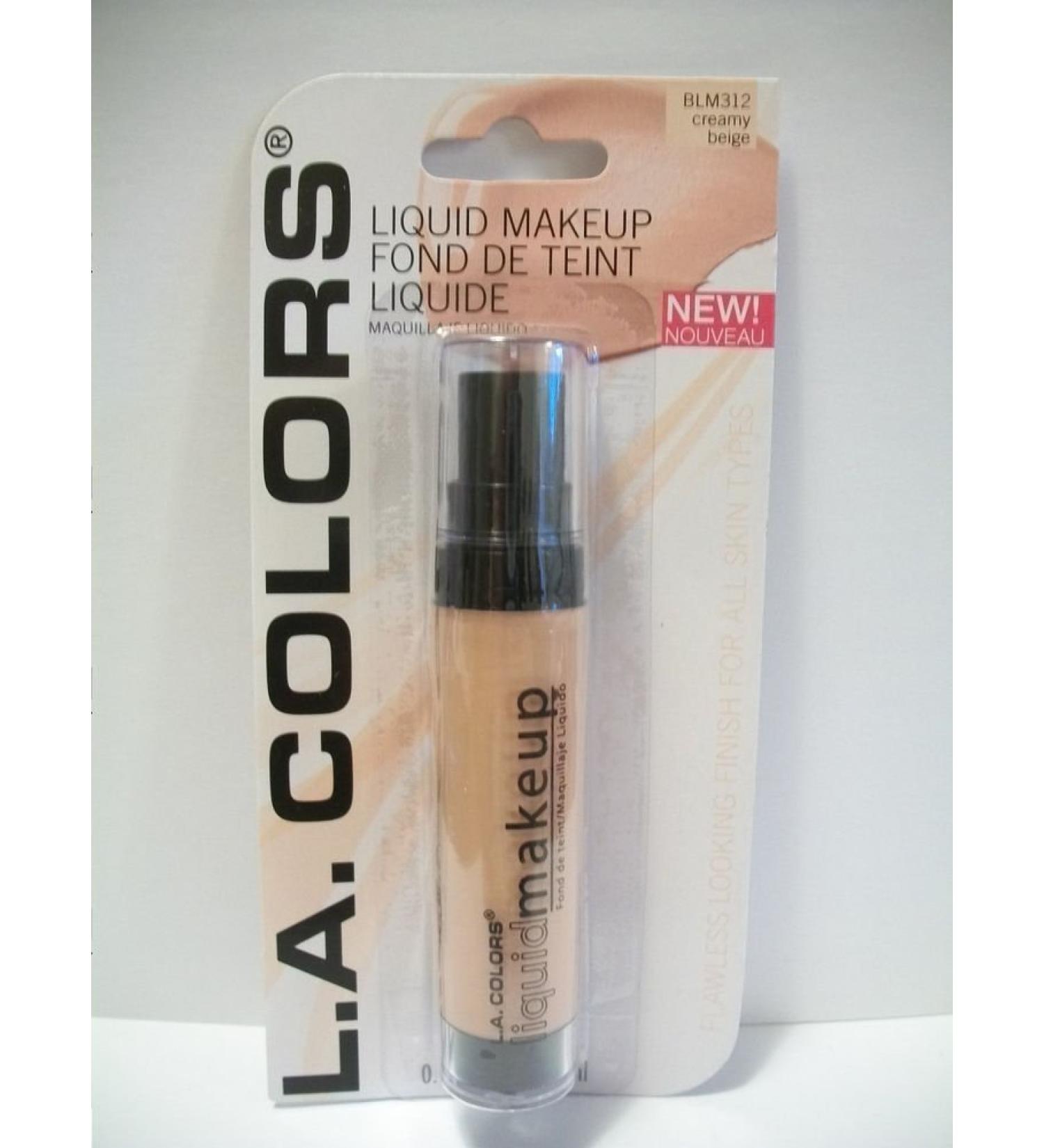 L.A. Colors Professional Series Liquid Makeup  Creamy Beige  0.42 Fl. Oz