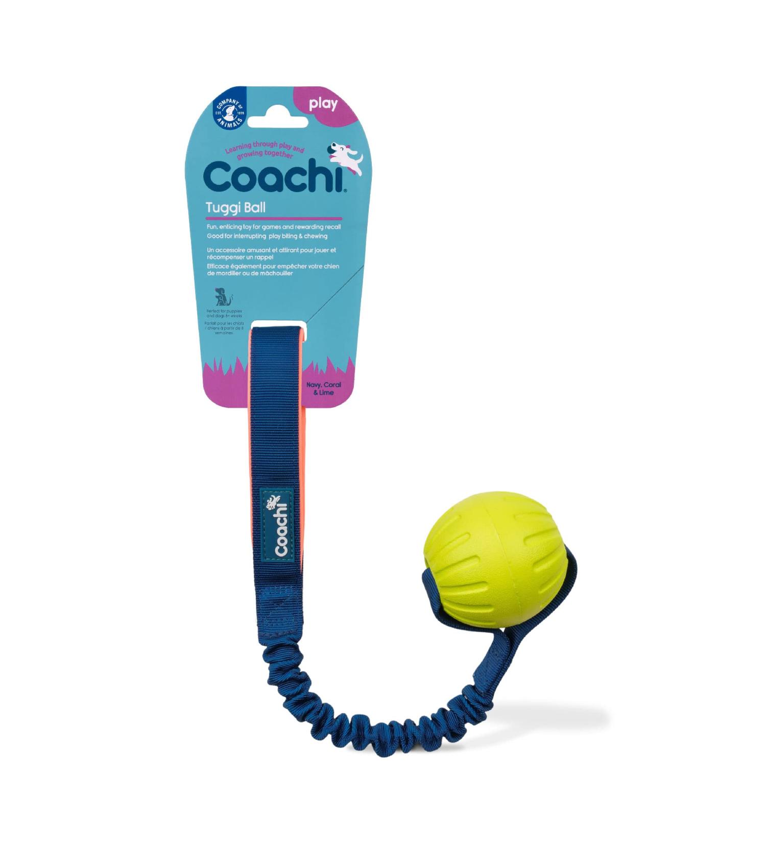 Shop Coachi Tuggi Toys - Durable Tuggi Ball for Dogs | Company of Animals - International Shipping Available - Buy Online on GoSupps.com