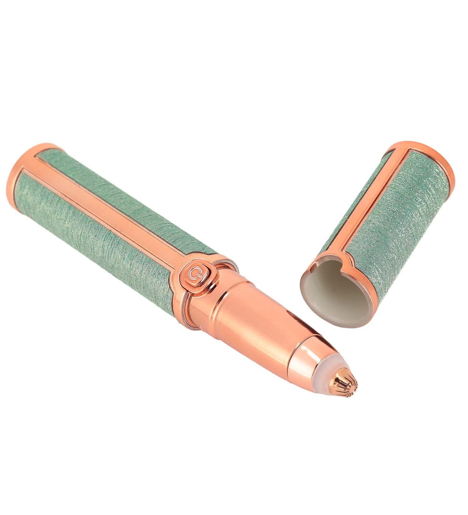 Eyebrow Shaver Portable Safe Lipstick Shape Electric One Key Switch Eye Brow Shaper for Women Girls (Green) - Buy Online on GoSupps.com