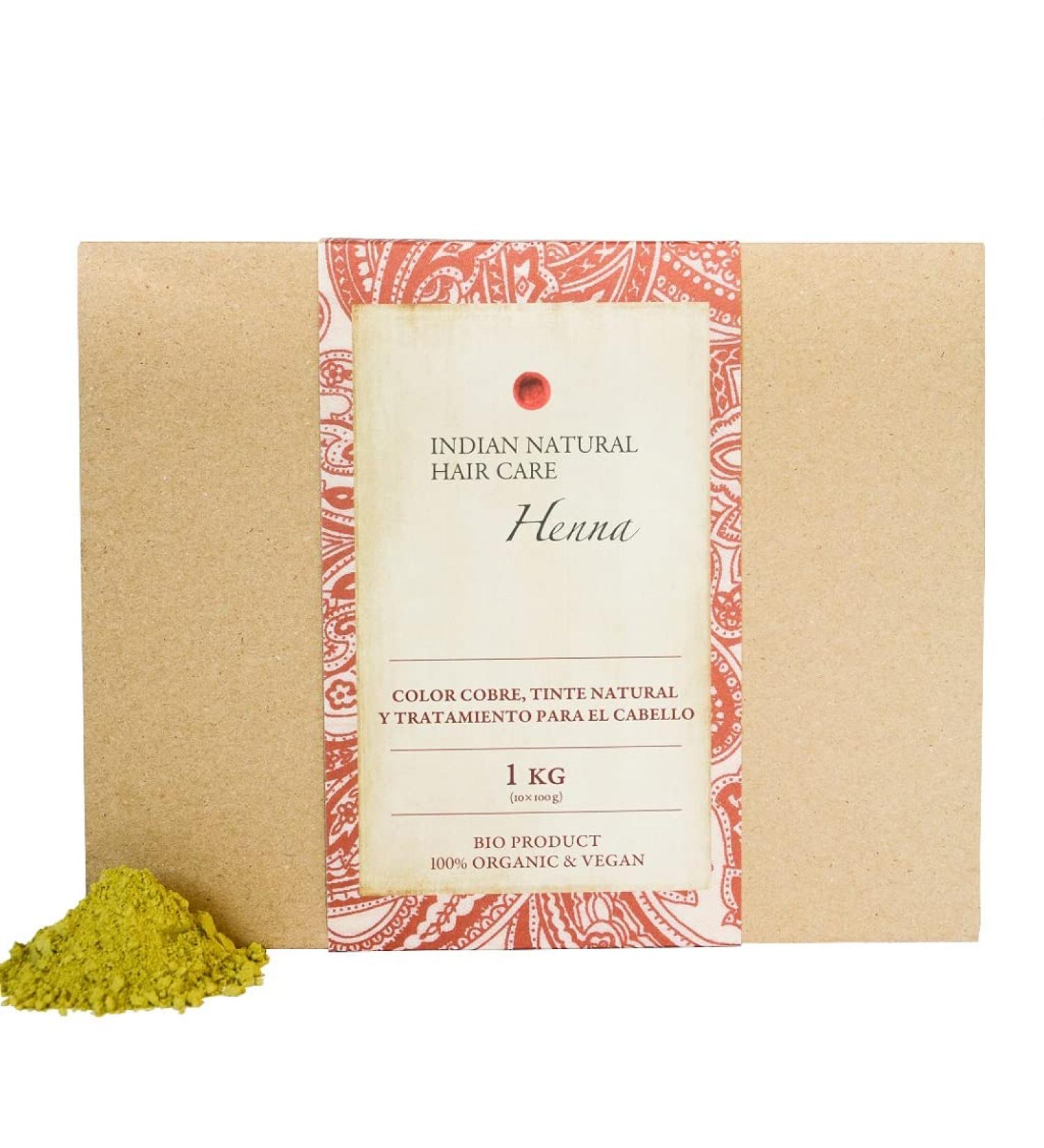 INDIAN NATURAL HAIR CARE Henna copper color 1 kg natural dye and hair treatment powder 1 kg - Buy Online on GoSupps.com