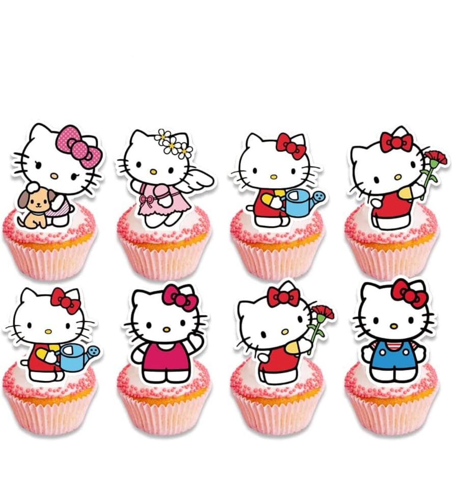 24 cake decorations 24 cupcake tops children's party decorations themed party decorations.