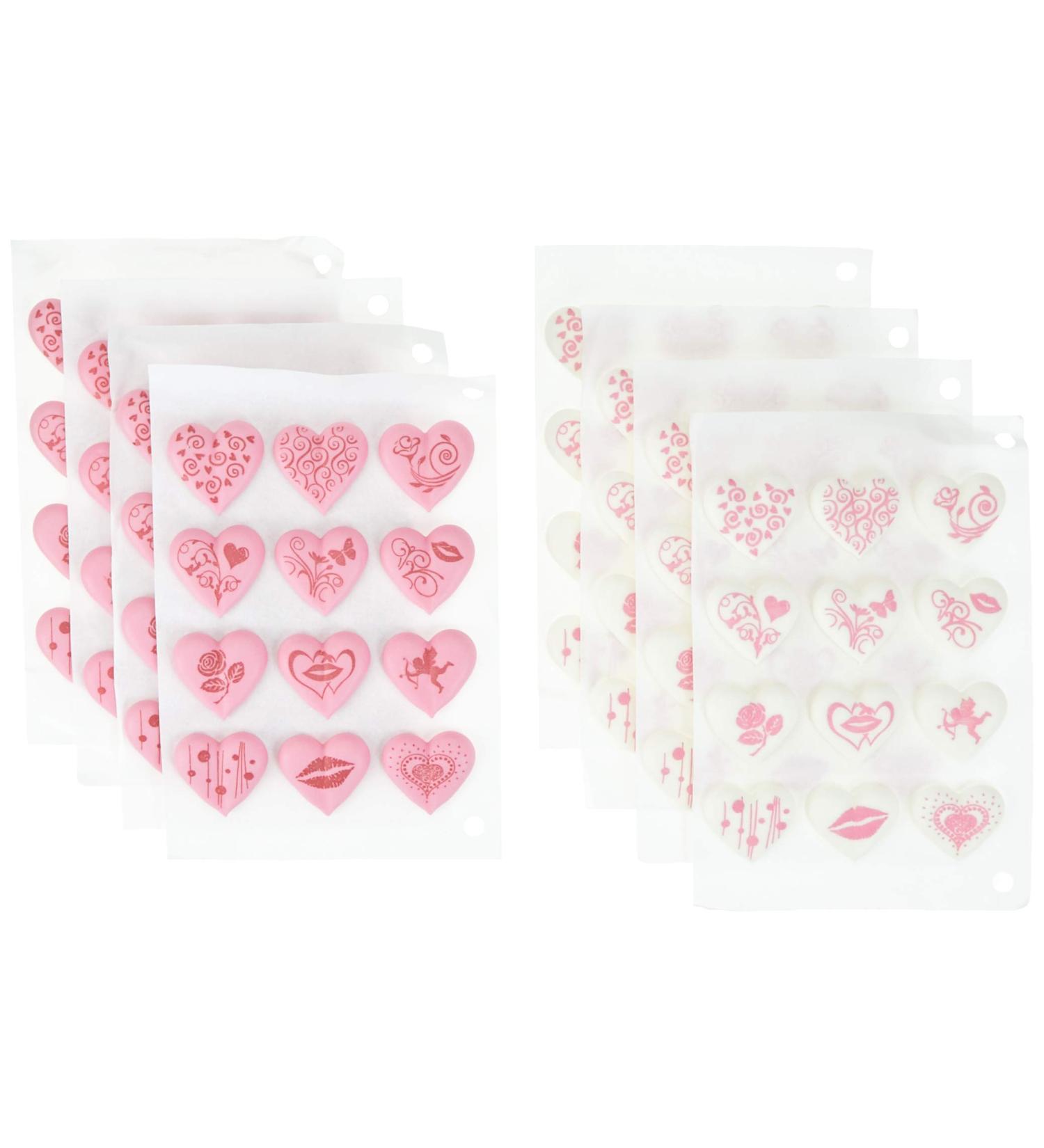 G nthart sugar hearts with pink and white motif 1 pack (1 x 132 g)