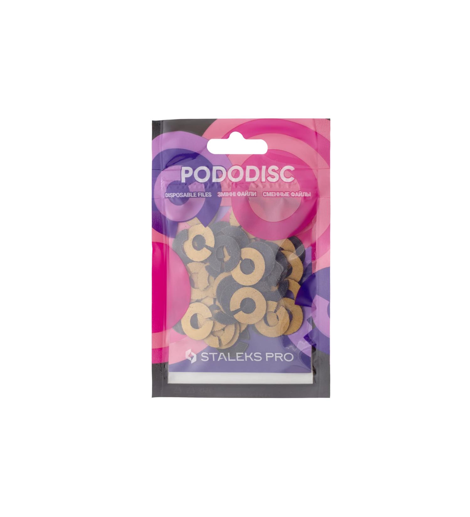 Staleks Pro Replacement File - 50 Disposable Self-Adhesive Discs (20mm Grit 80) for Professional Nail Care - International Shipping Available - Buy Online on GoSupps.com