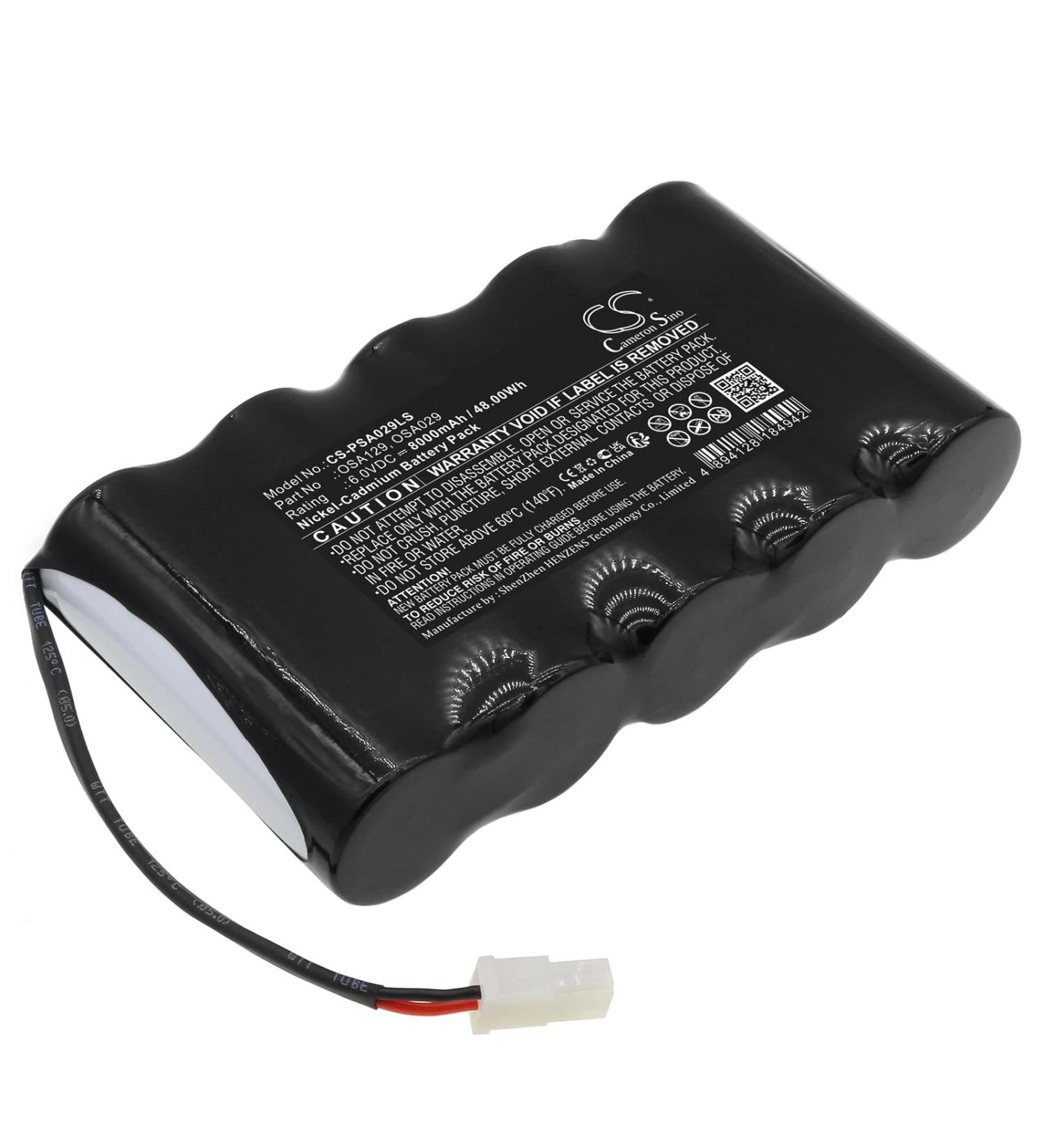 Replacement Battery for PowerSonic A13146-4 OSA029 OSA129 (8000mAh) Ni-CD