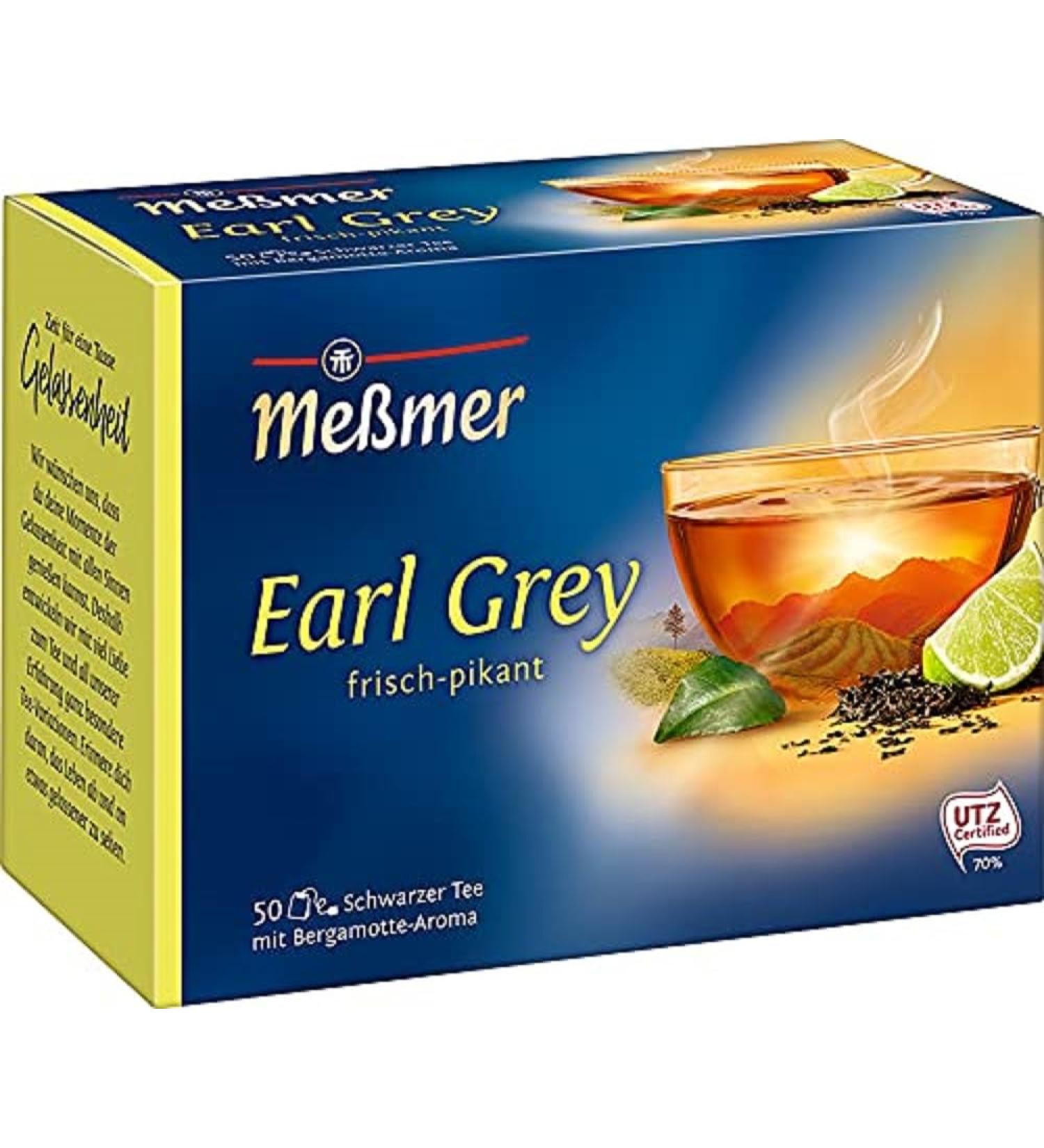 Me mer Earl Grey Tea Bags - 50 Vegan Gluten-Free & Lactose-Free | International Shipping Available - Buy Online on GoSupps.com