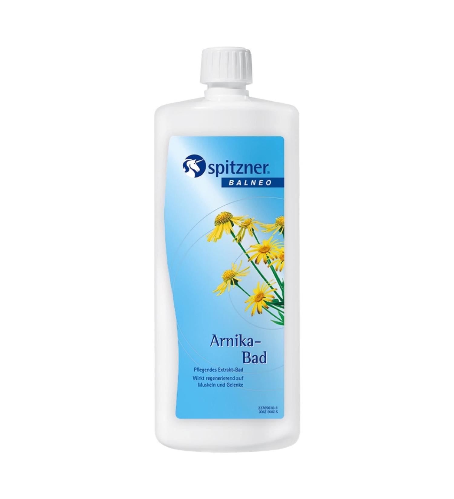 Spitzner Health Bath Arnica 1000 ml | Soothing & Regenerating Bath Additive with Arnica Extract - International Shipping - Buy Online on GoSupps.com