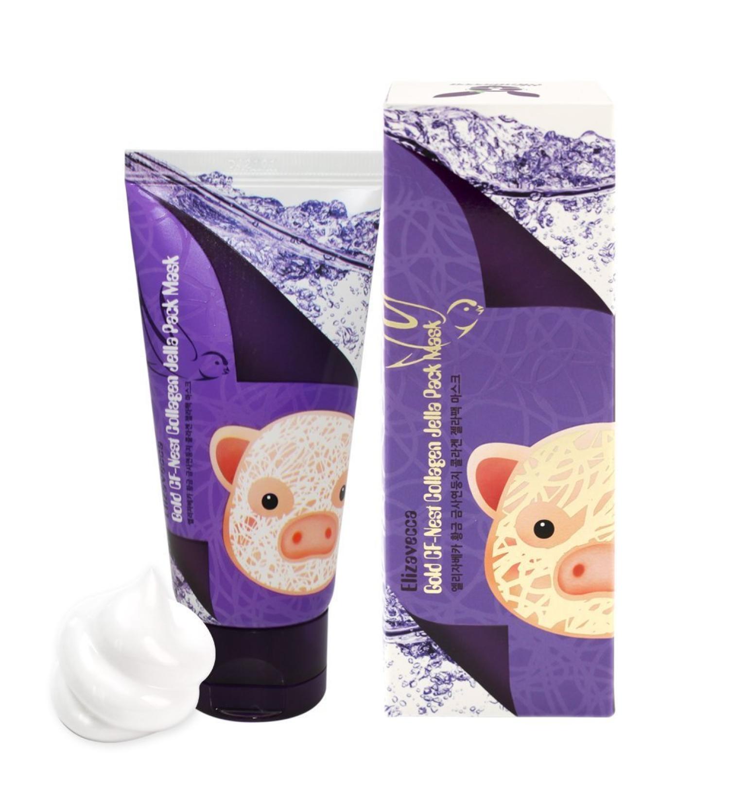 Elizavecca Gold CF-Nest Collagen Jella Pack Mask - 80ml | Hydrating Anti-Aging Skincare - Buy Online on GoSupps.com