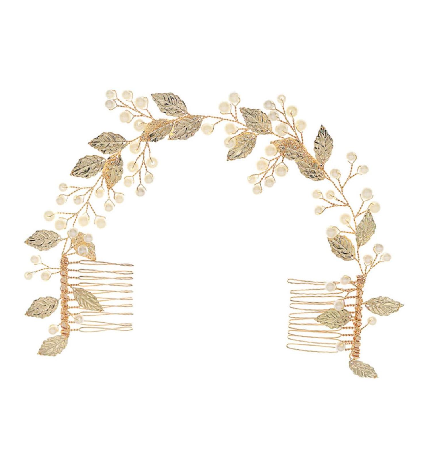 TOVINANNA 1pc Handmade Pearl Comb Hair Pin Wedding Hair Comb Bridal Headdress Bridal Comb Exquisite Hair Comb Alloy Hair Comb Wedding Hair Accessories Creative Wedding Hairpin - Buy Online on GoSupps.com