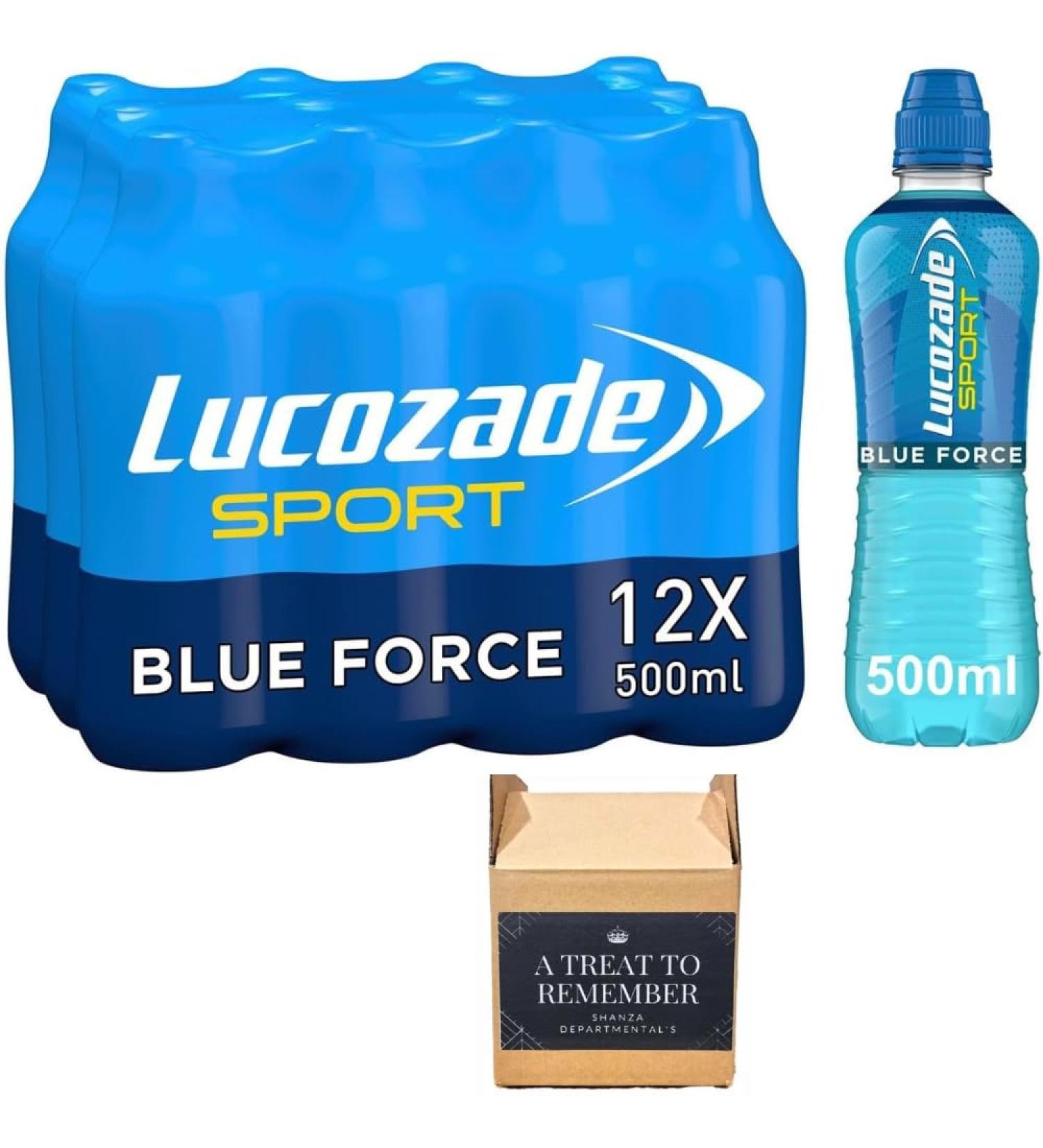 Lucozade Sport Blue Force 500ml (Pack Of 12) - Buy Online on GoSupps.com