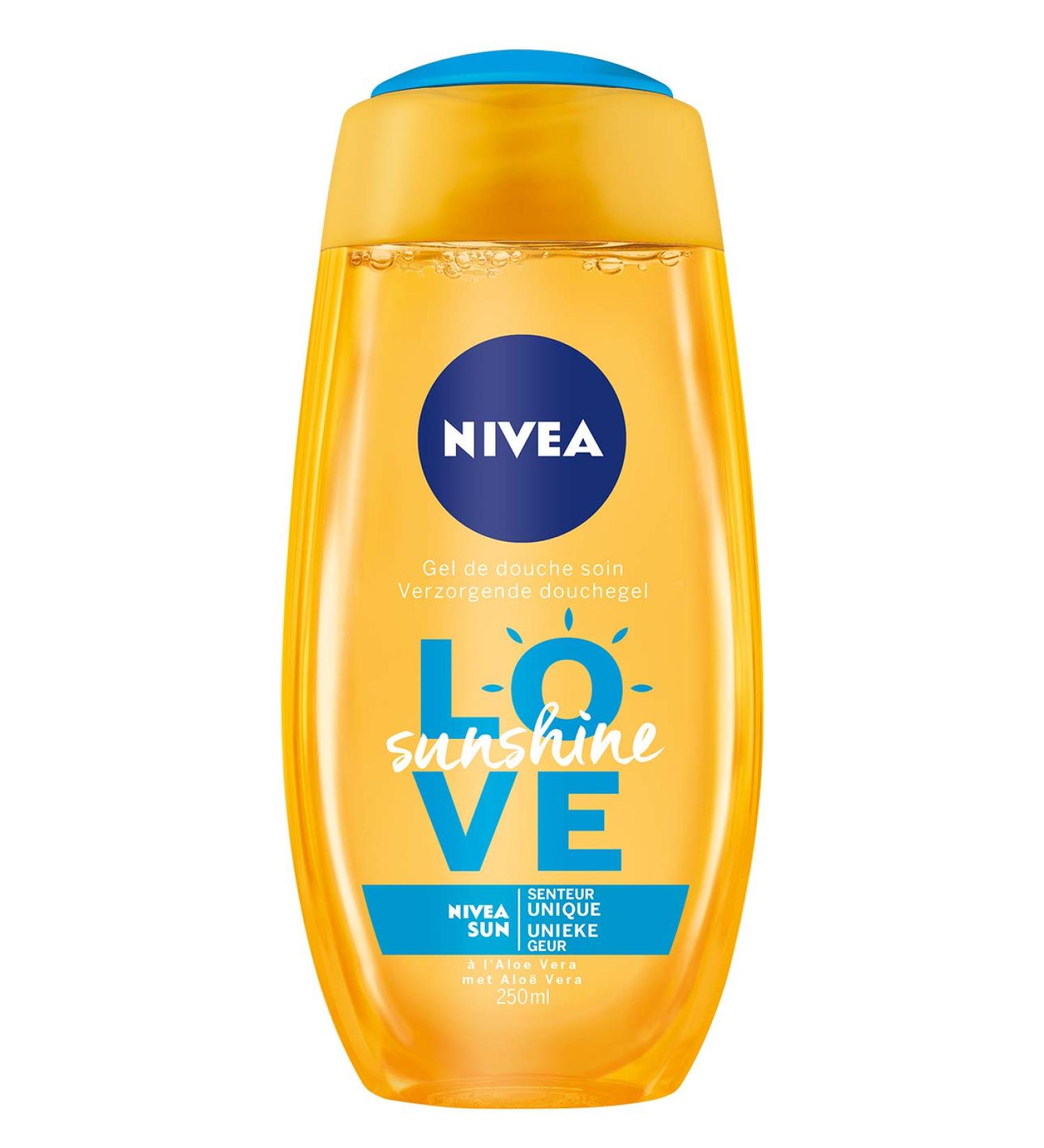 NIVEA NIVEA Gel Shower Love Sunshine 250 ml - Lot de 4