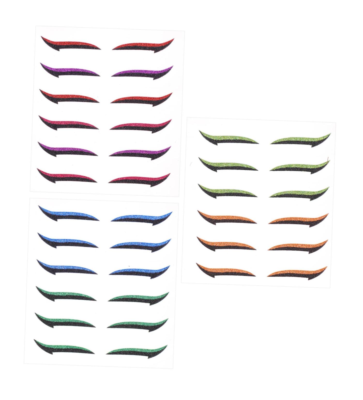 POPETPOP 36 Pairs Anti Sweat Eyeliner Stickers Eyeshadow Green Tape Makeup Tape Eyeliner Tape Tool Prom Man - Buy Online on GoSupps.com
