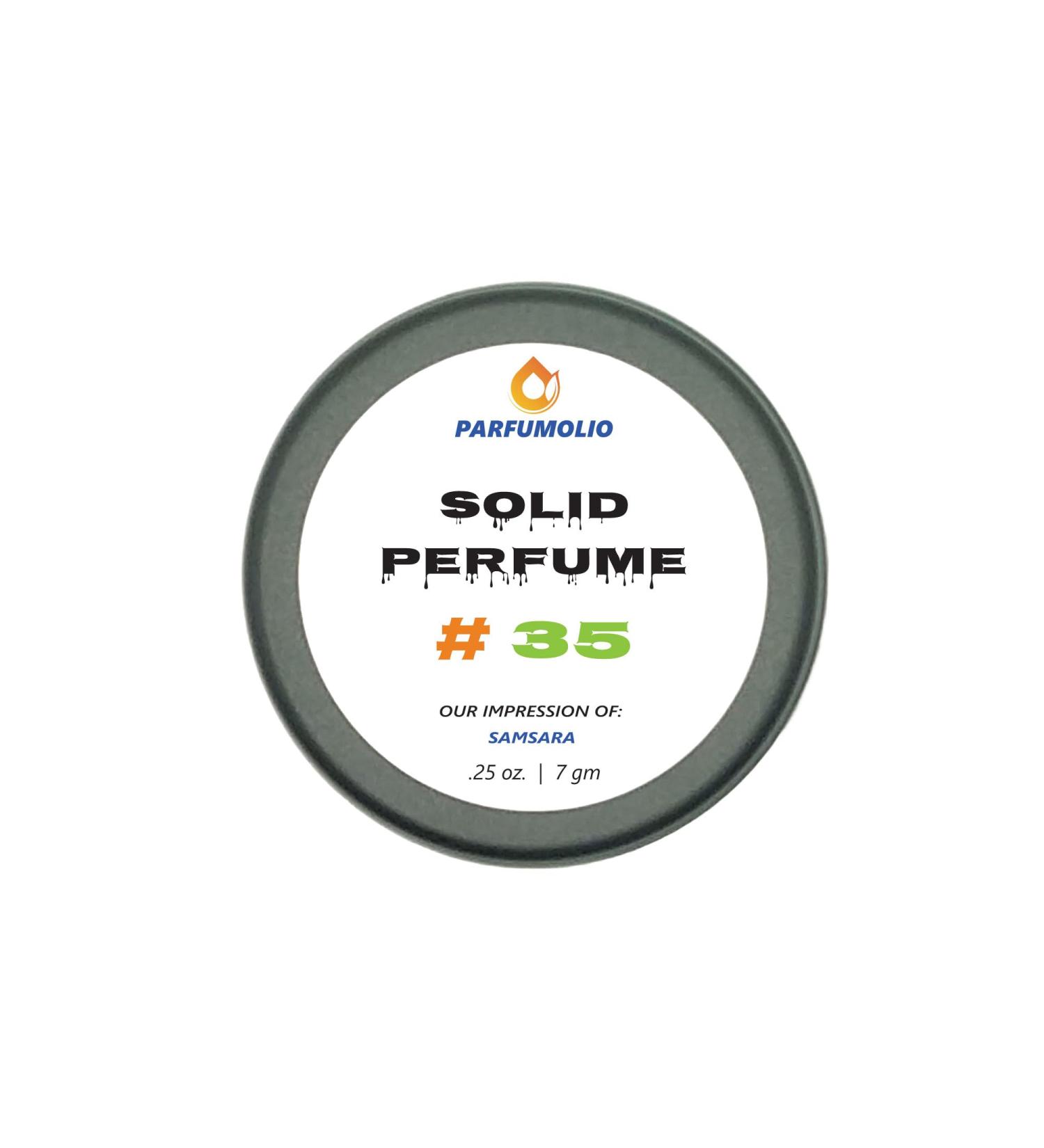 Solid Perfume #35 Inspired by Samsara Women's Portable Non-Spill Fragrance Concentrated Long Lasting 7gm / 0.25 oz - Buy Online on GoSupps.com