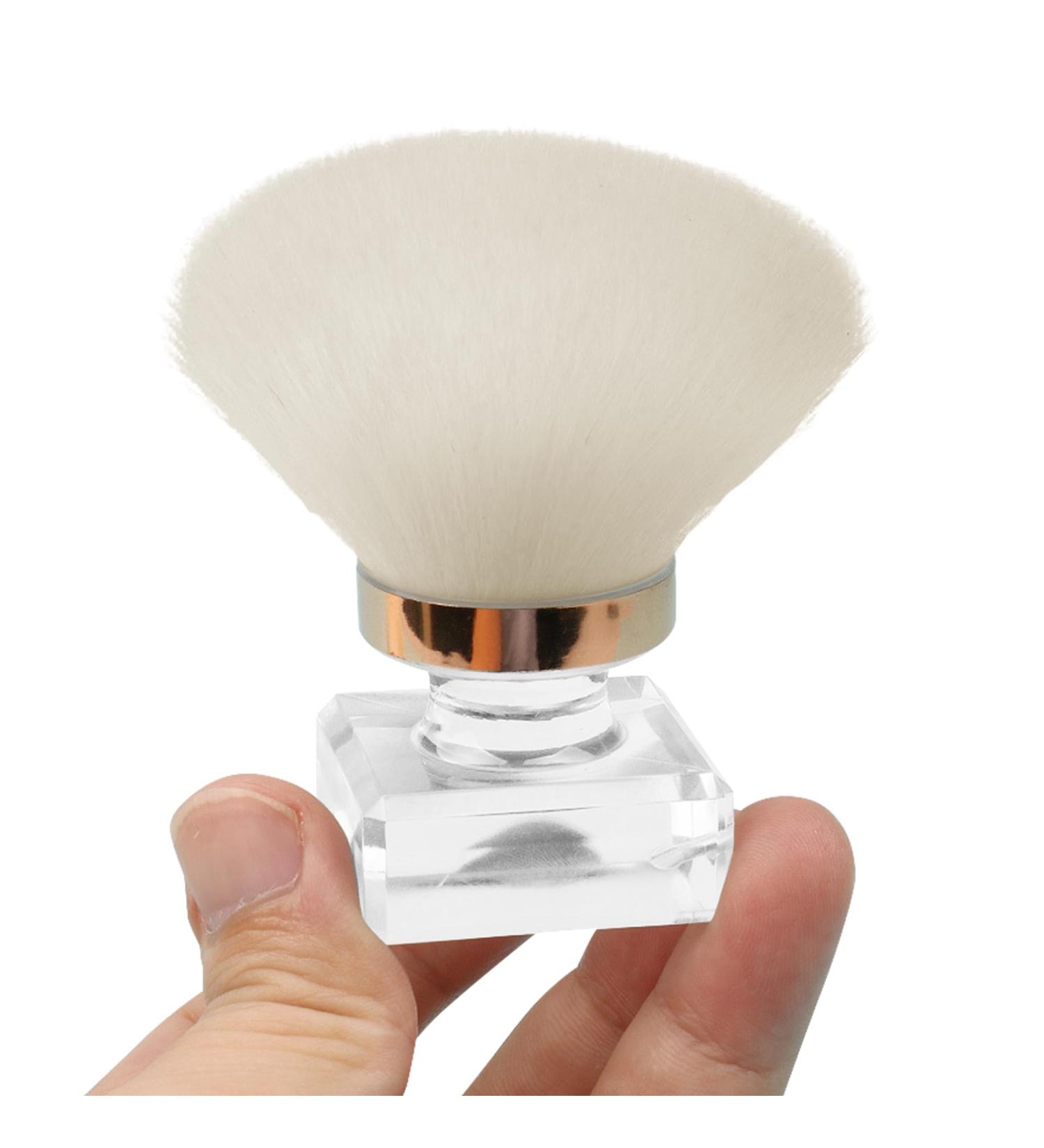 Sonnorel foundation brush big powder makeup brush dome blush brush bulk powder brush transparent handle brush artificial fiber uniform blush brush - Buy Online on GoSupps.com