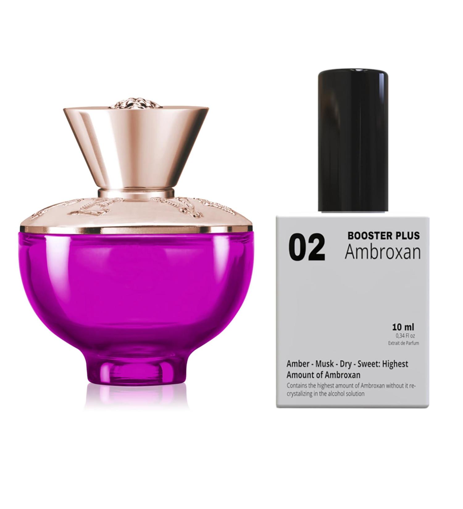 PERFUME BOOSTER PLUS (AMBROXAN MOLECULE 02) TO DYLAN PURPLE Give power to your original perfume 12 hours long lasting Large Bottle not included It is only a reference (AMBROXAN-MOLECULE 02) - Buy Online on GoSupps.com