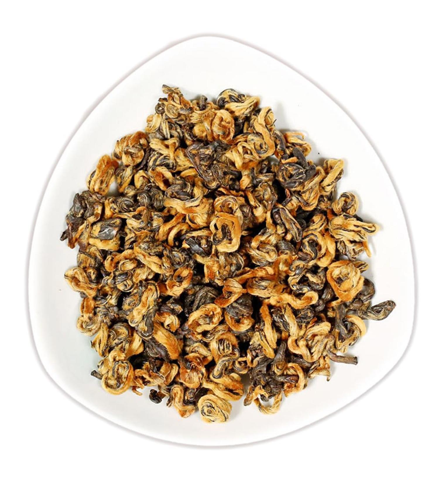 Top Chine Bourgeon d'escargot dor du Yunnan "JingLuoYa" Th noir Dian Hong Th chinois (250g)