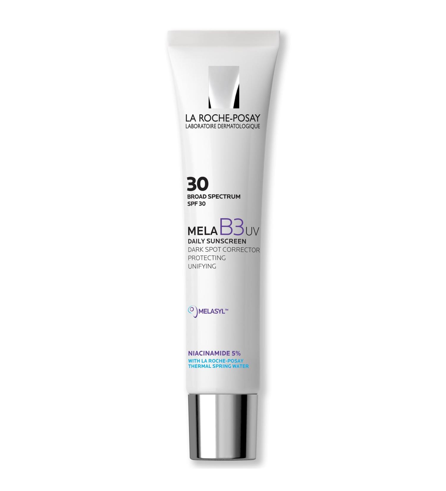 La Roche-Posay Mela B3 UV Daily Sunscreen - SPF 30 Anti-Aging Face Moisturizer with 5% Niacinamide | No White Cast | Protect & Correct Sun Damage | 40ML - Buy Online on GoSupps.com