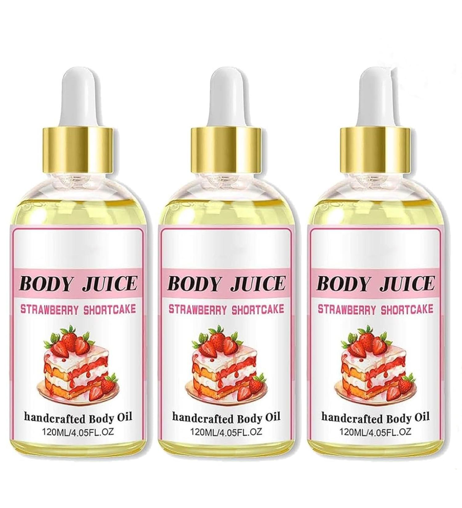 IFFANY Strawberry Shortcake Body Juice Oil Strawberry Scented Body Oil Body Juice Oil Body Oil for Women Handmade Moisturizing with Strawberry Body Oil - Buy Online on GoSupps.com